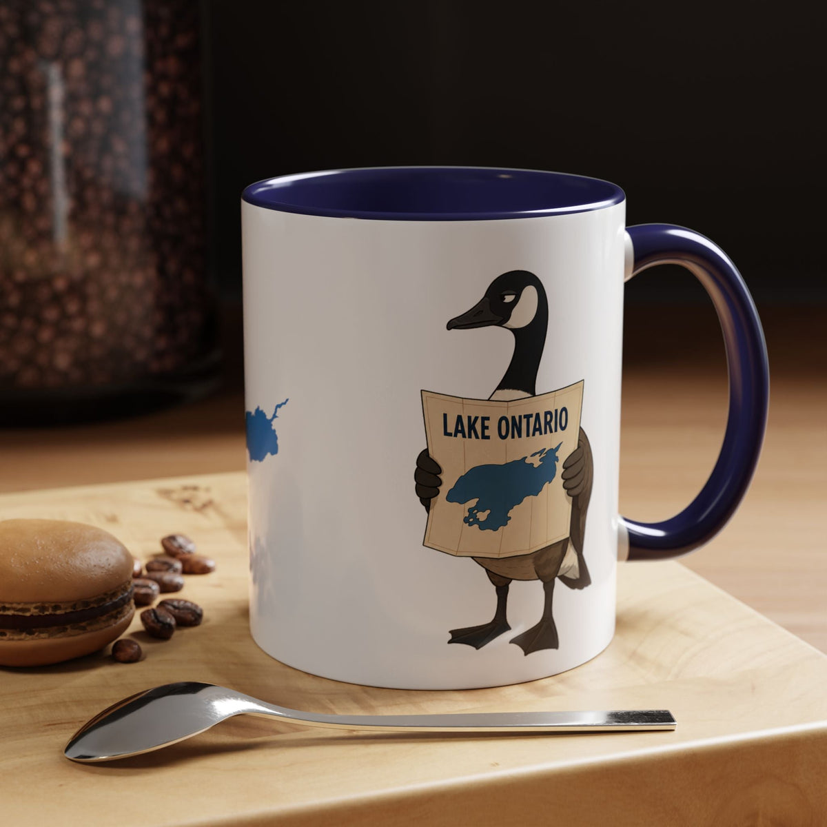 Lake Ontario vs. Lake America Goose & Eagle Coffee Mug | Great Lake Renaming Humor - Drinkware, Coffee Mugs - EpiAl's Shop