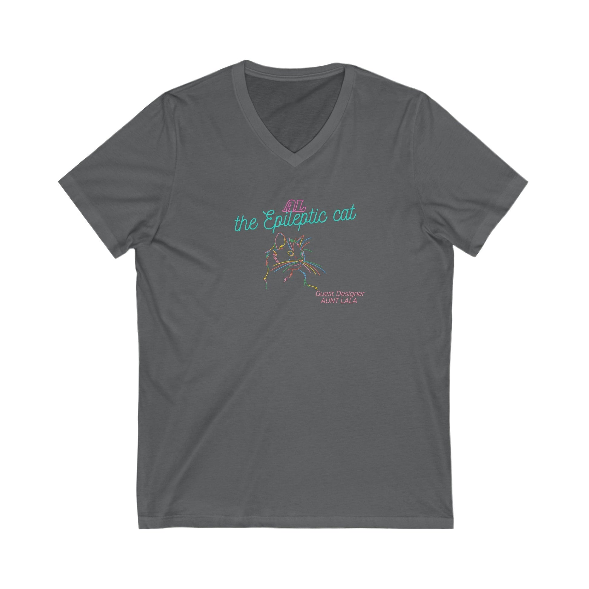 LaLa’s Jersey Short Sleeve V - Neck Tee - V - neck - Epileptic Al’s Shop