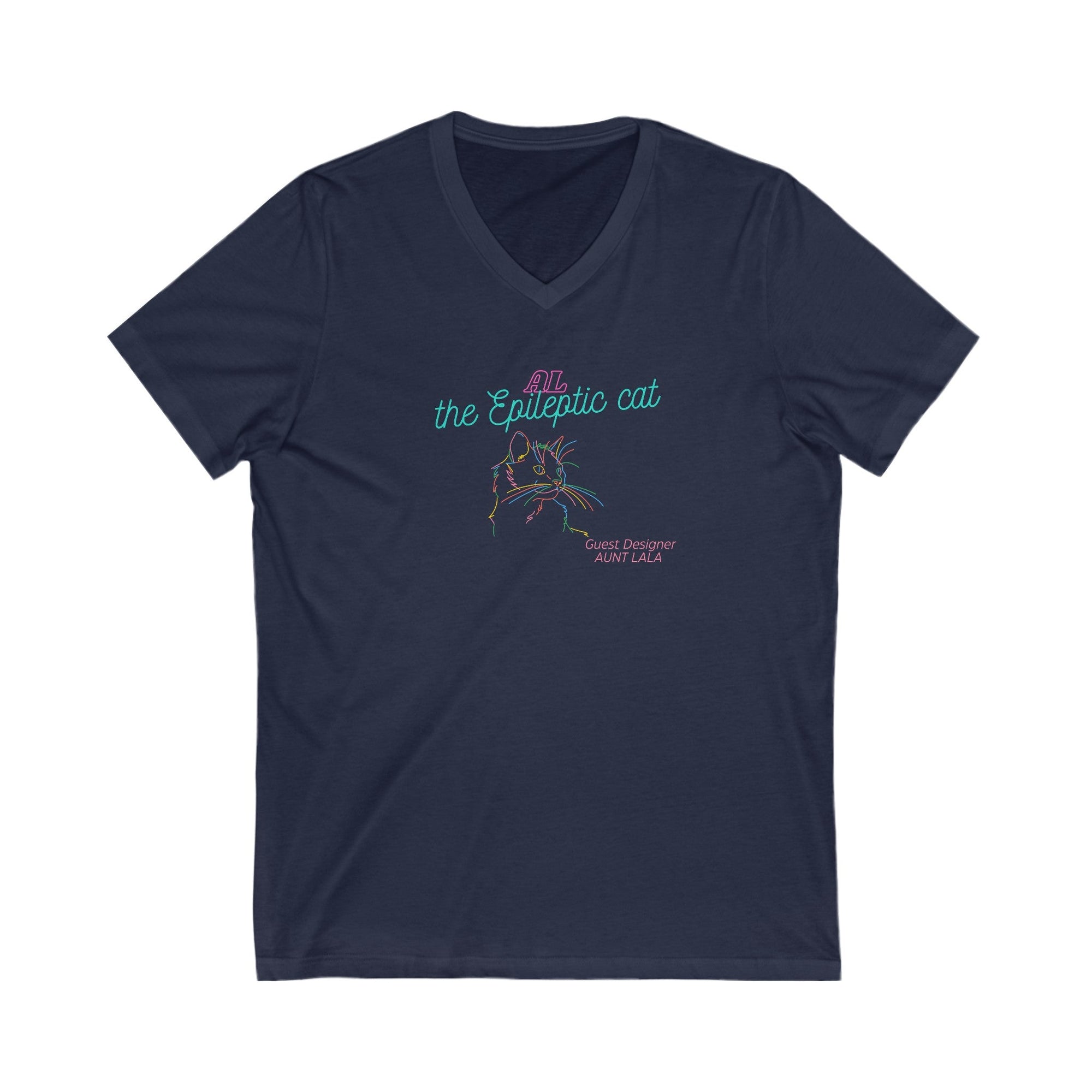 LaLa’s Jersey Short Sleeve V - Neck Tee - V - neck - Epileptic Al’s Shop
