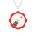 Laser Dot Conspiracy Cat Necklace | Funny Cat Paw Pendant - Jewelry, Necklaces - EpiAl's Shop