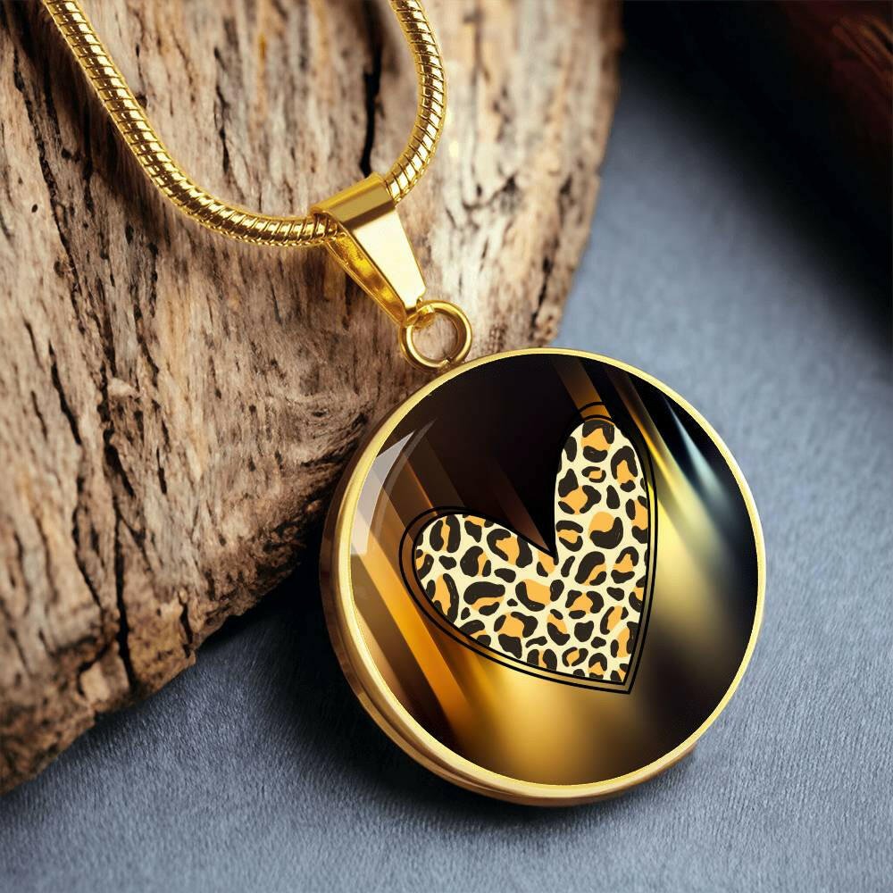 Leopard Heart Necklace - Jewelry - Epileptic Al’s Shop