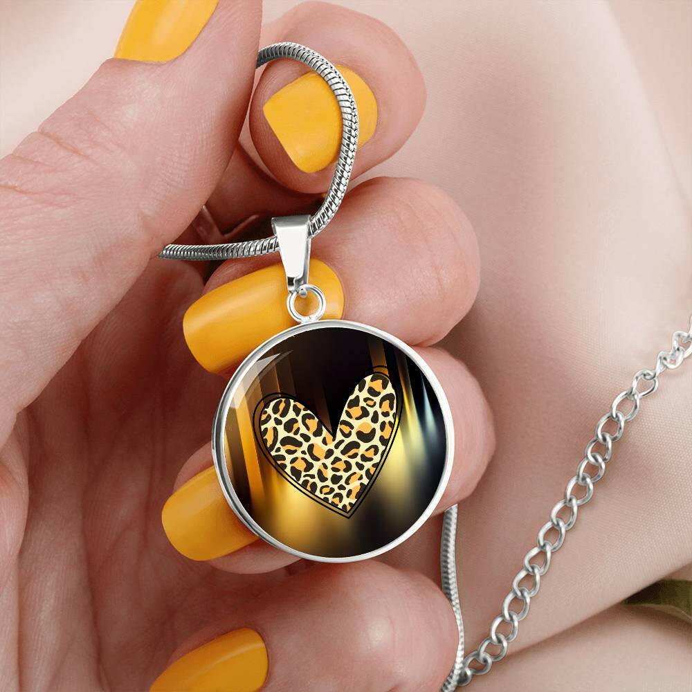 Leopard Heart Necklace - Jewelry - Epileptic Al’s Shop