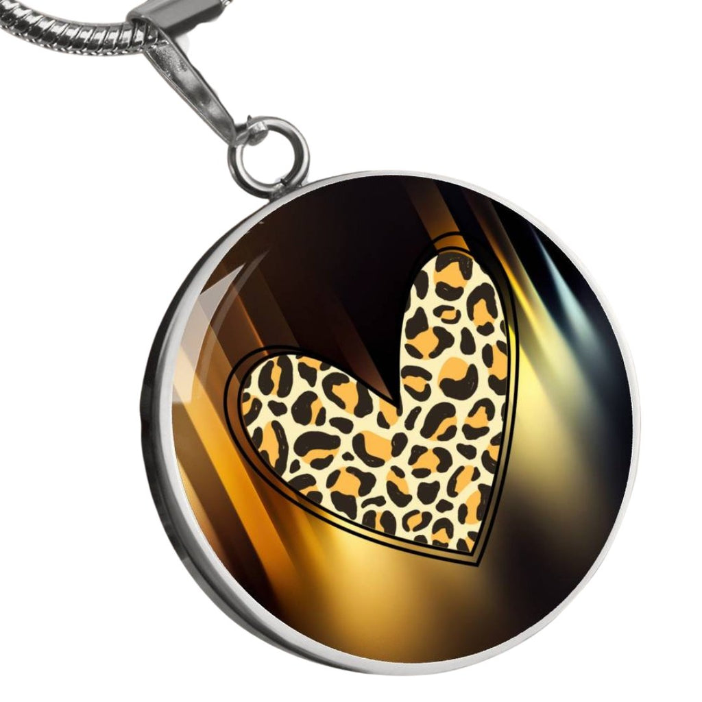 Leopard Heart Necklace - Jewelry - Epileptic Al’s Shop