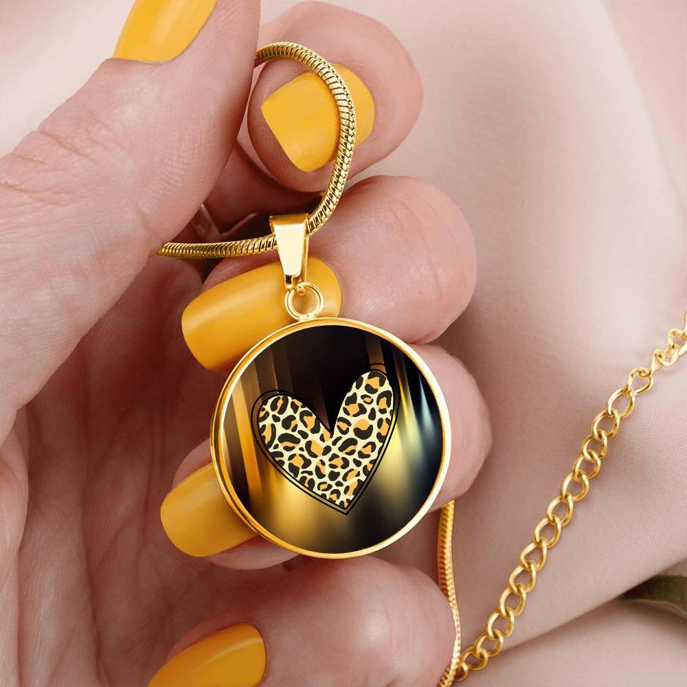 Leopard Heart Necklace - Jewelry - Epileptic Al’s Shop