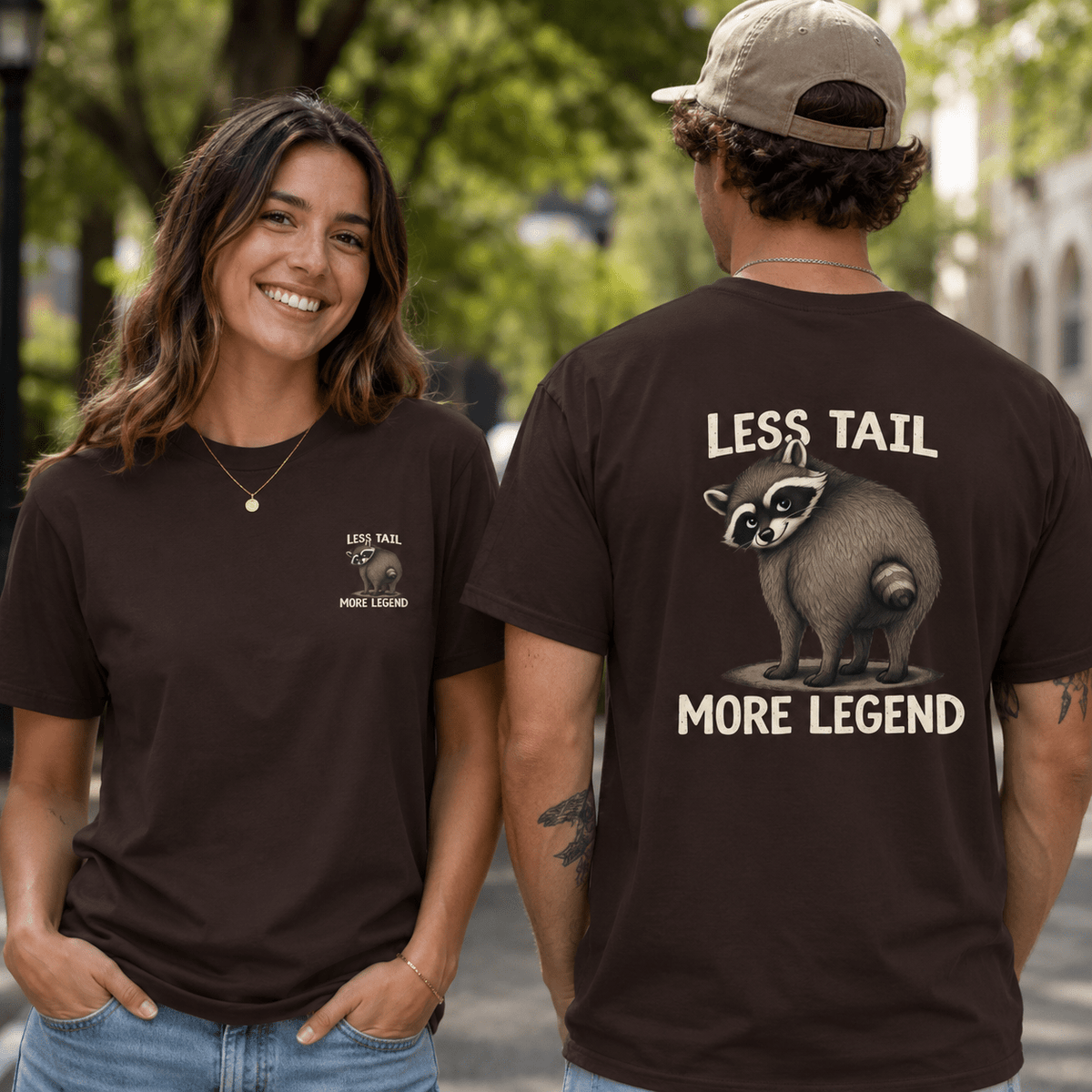 Less Tail, More Legend Jimothy Raccoon T-Shirt - Clothing, Unisex, T-Shirts - EpiAl's Shop