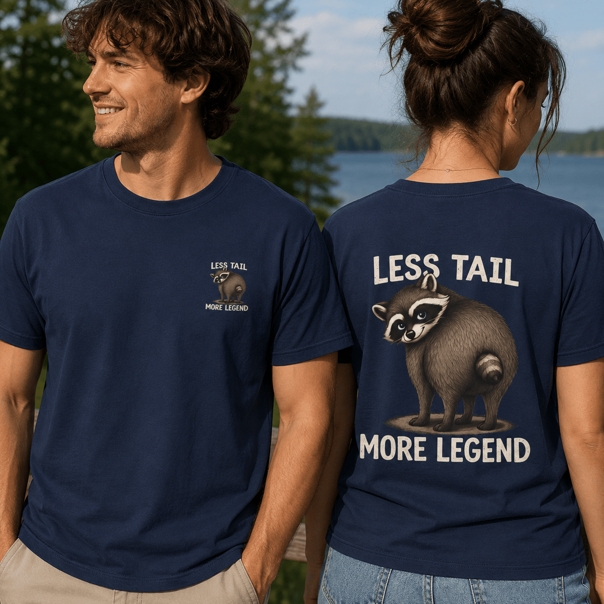 Less Tail, More Legend Jimothy Raccoon T-Shirt - Clothing, Unisex, T-Shirts - EpiAl's Shop