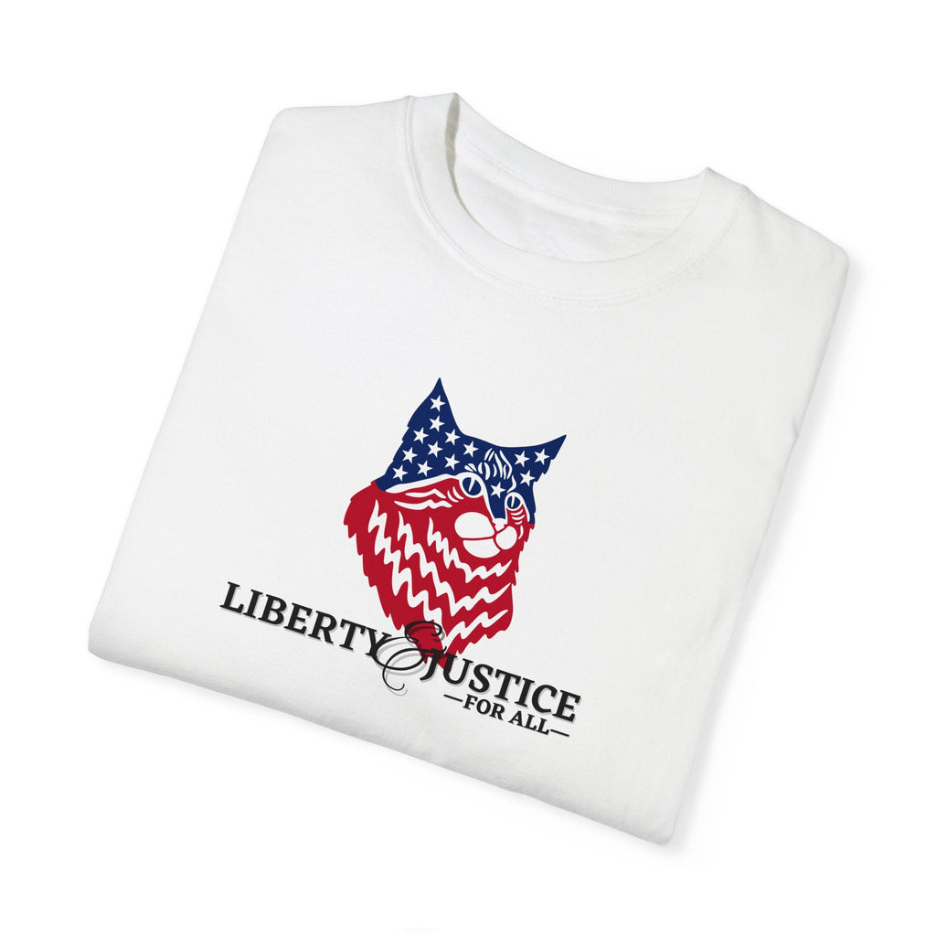 Liberty Justice Unisex Garment - Dyed T - shirt - T - Shirt - Epileptic Al’s Shop
