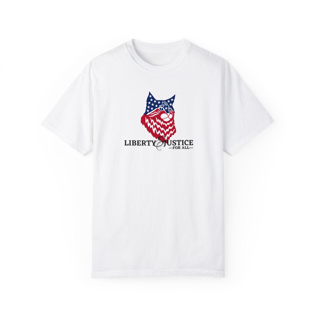 Liberty Justice Unisex Garment - Dyed T - shirt - T - Shirt - Epileptic Al’s Shop
