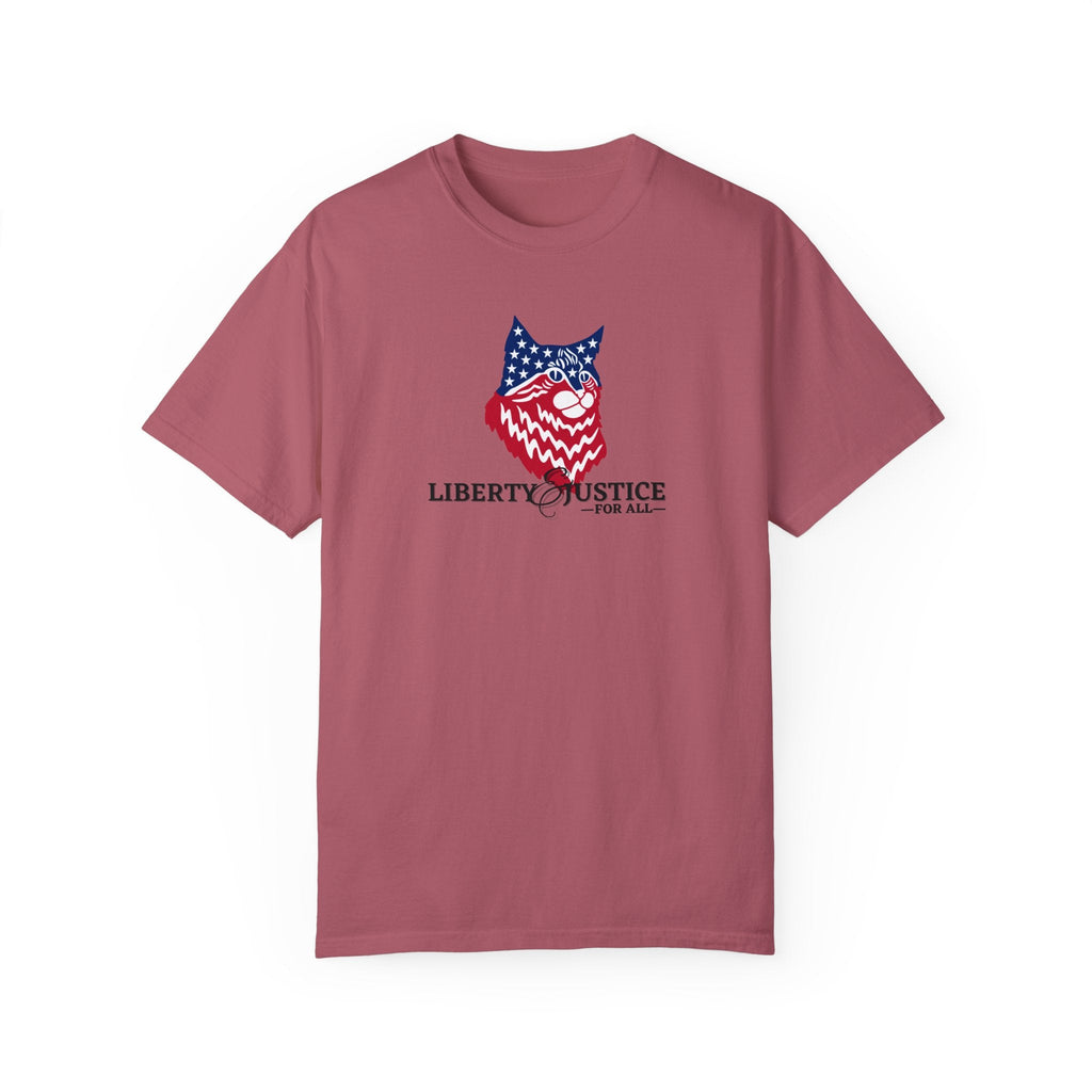 Liberty Justice Unisex Garment - Dyed T - shirt - T - Shirt - Epileptic Al’s Shop