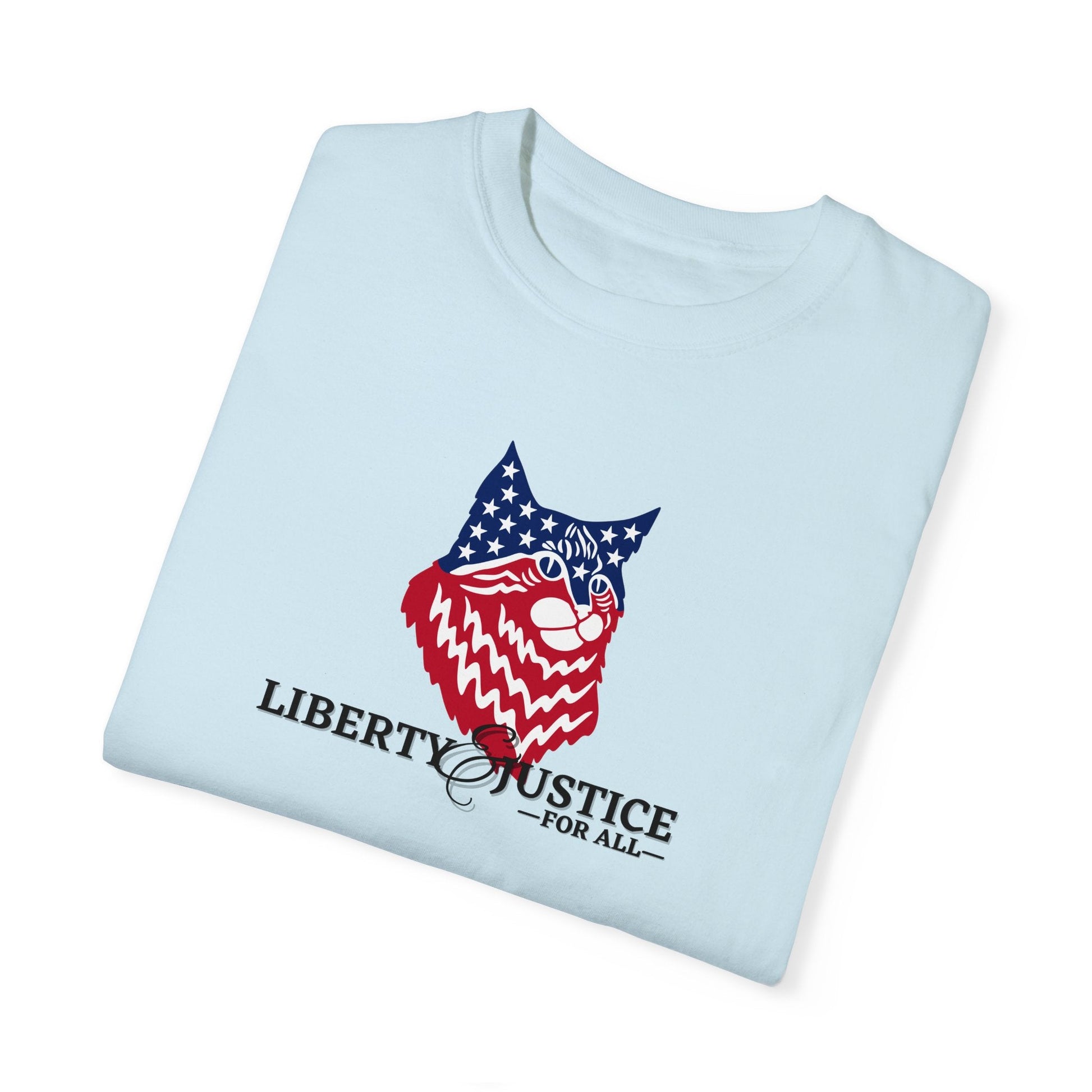 Liberty Justice Unisex Garment - Dyed T - shirt - T - Shirt - Epileptic Al’s Shop
