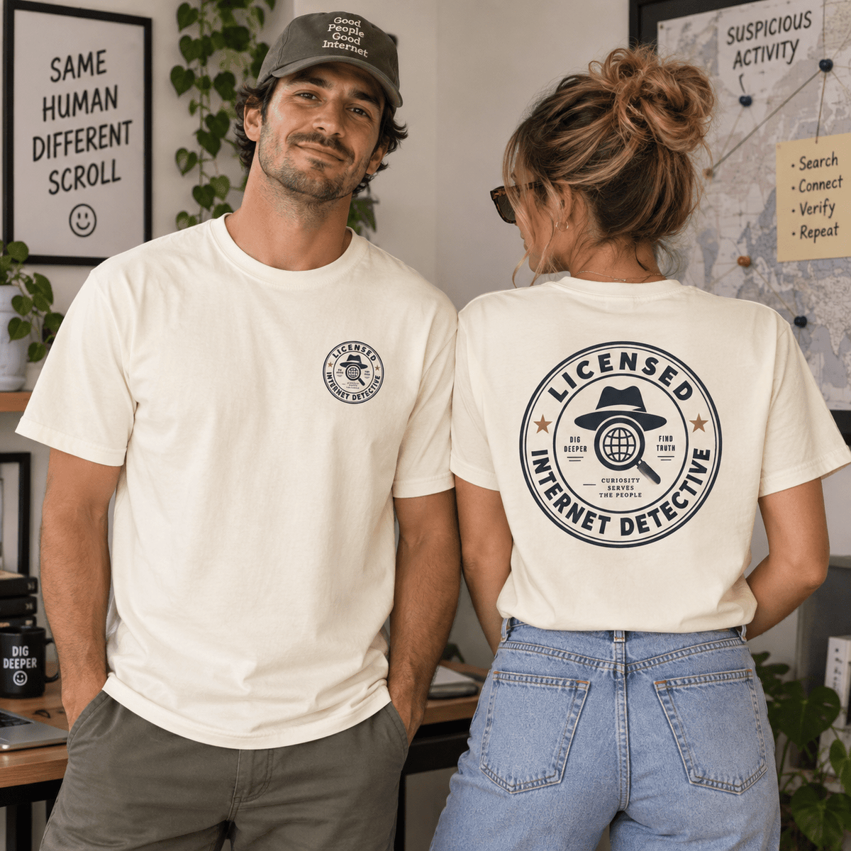 Licensed Internet Detective T-Shirt | Funny Internet Investigator Tee - Clothing, Unisex, T-Shirts - EpiAl's Shop