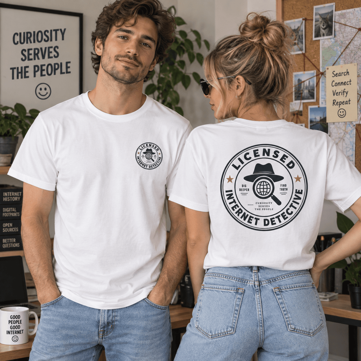 Licensed Internet Detective T-Shirt | Funny Internet Investigator Tee - Clothing, Unisex, T-Shirts - EpiAl's Shop