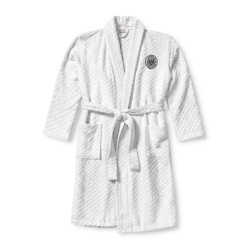 Licensed to Overthink Terry Cloth Robe | Faux Official Seal Cotton Bathrobe - Clothing, Unisex, Bathrobe - EpiAl's Shop