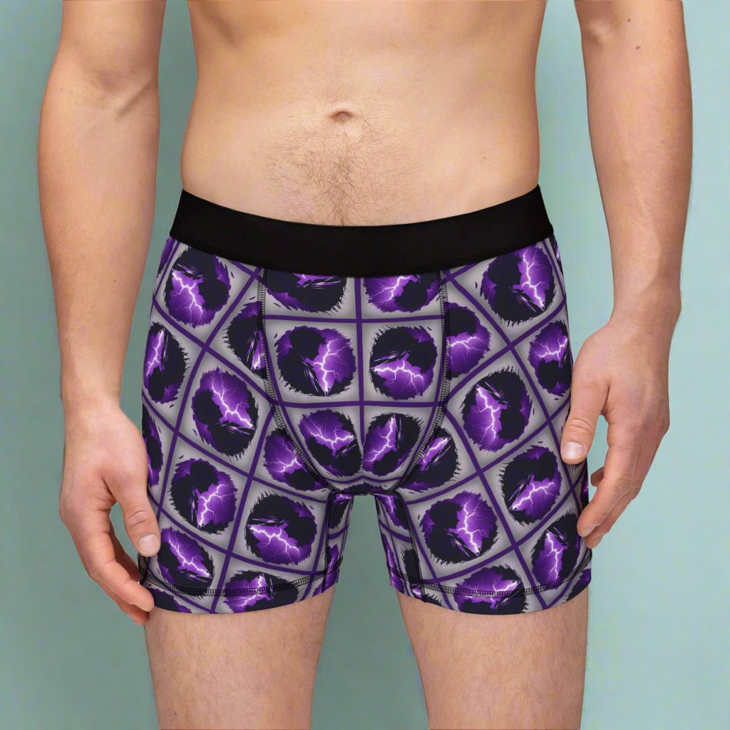 Lightning Brain Epilepsy Awareness Men's Boxers - Clothing, Underwear - EpiAl's Shop