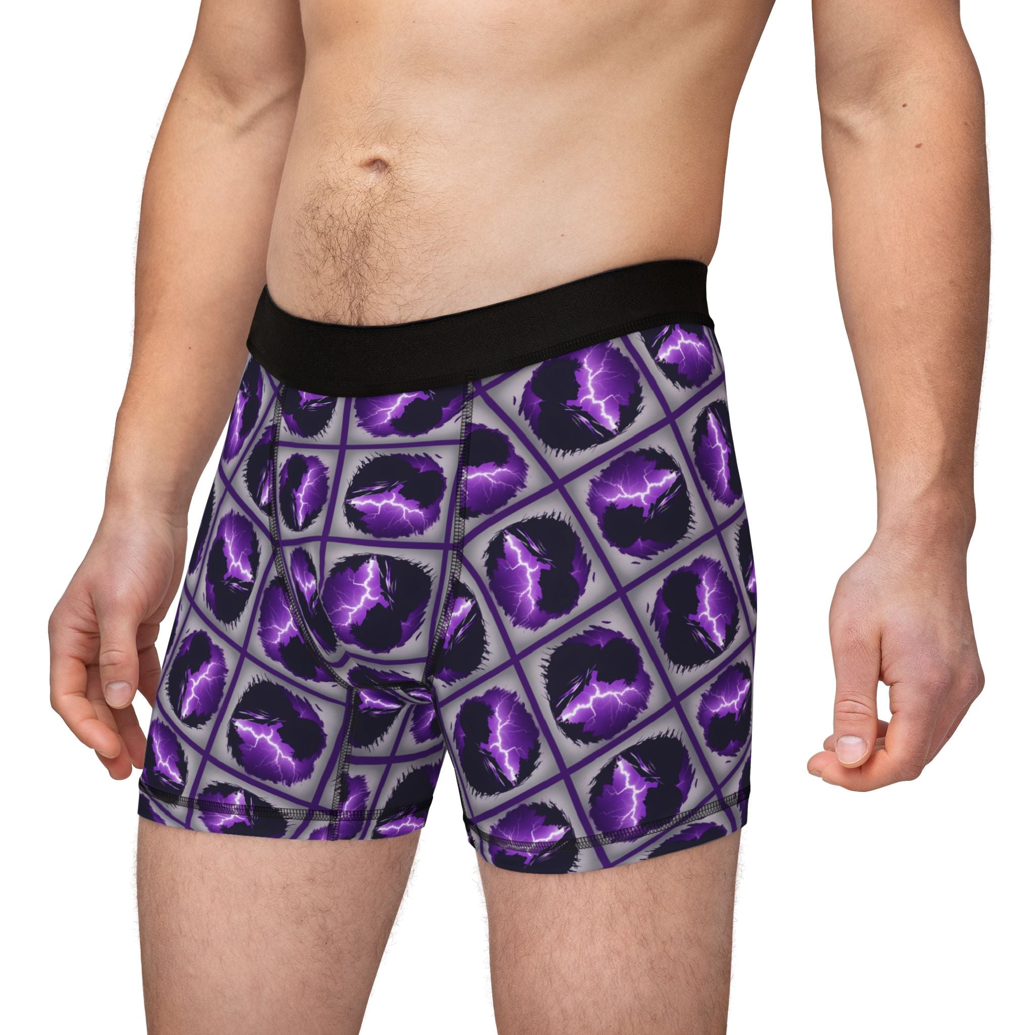 Lightning Brain Epilepsy Awareness Men's Boxers - Clothing, Underwear - EpiAl's Shop