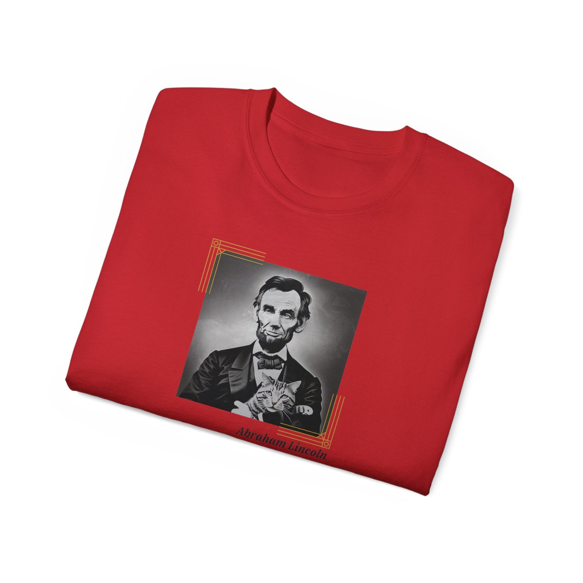 Lincoln Cat Unisex Ultra Cotton Tee - T - Shirt - Epileptic Al’s Shop