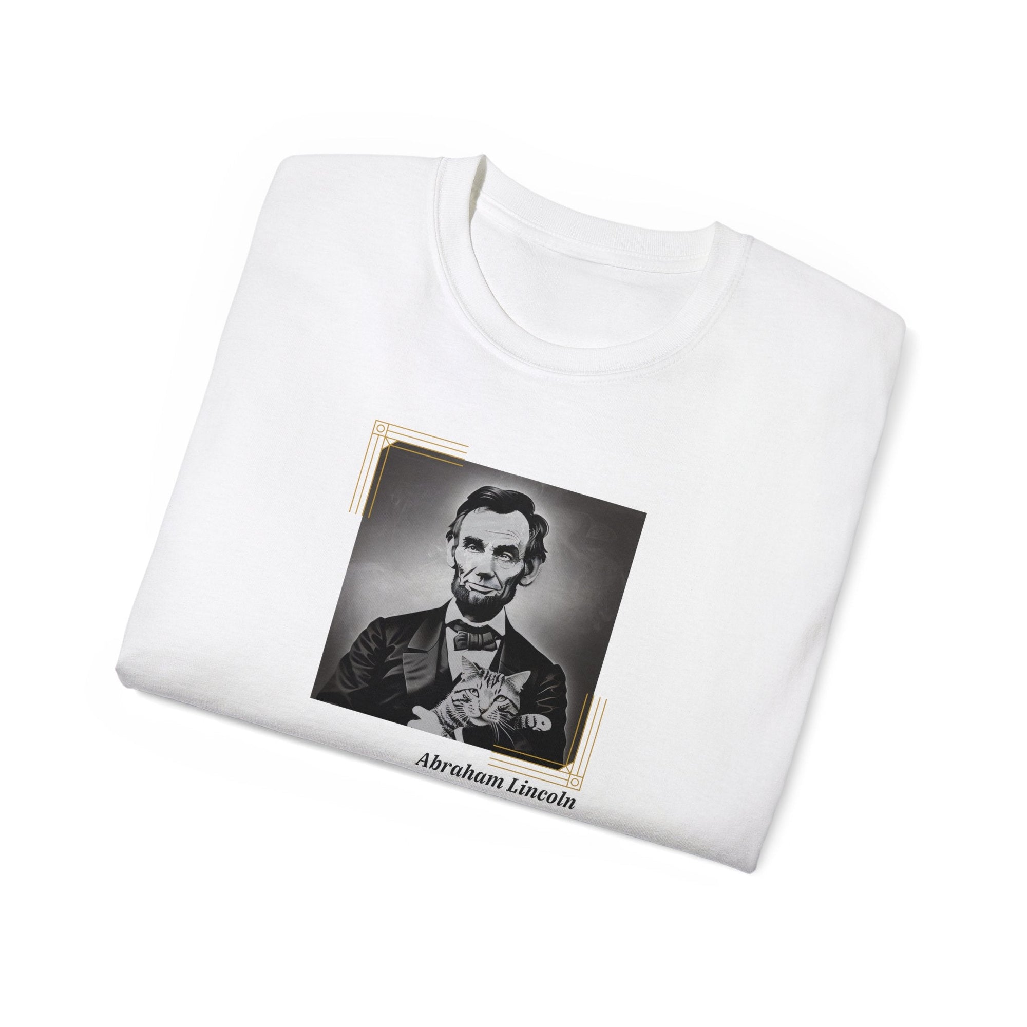 Lincoln Cat Unisex Ultra Cotton Tee - T - Shirt - Epileptic Al’s Shop
