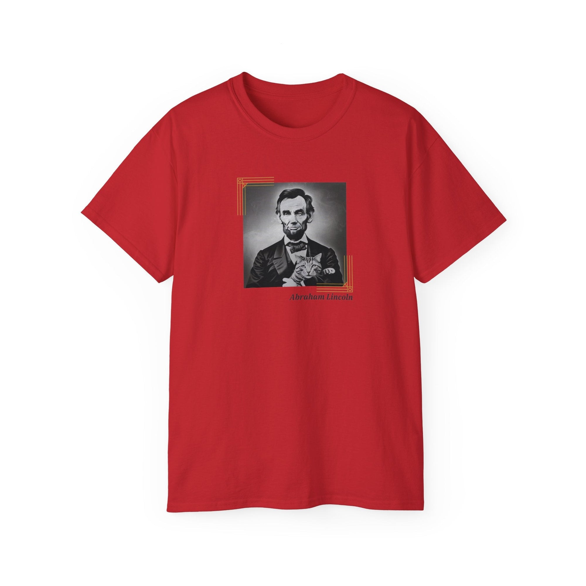 Lincoln Cat Unisex Ultra Cotton Tee - T - Shirt - Epileptic Al’s Shop