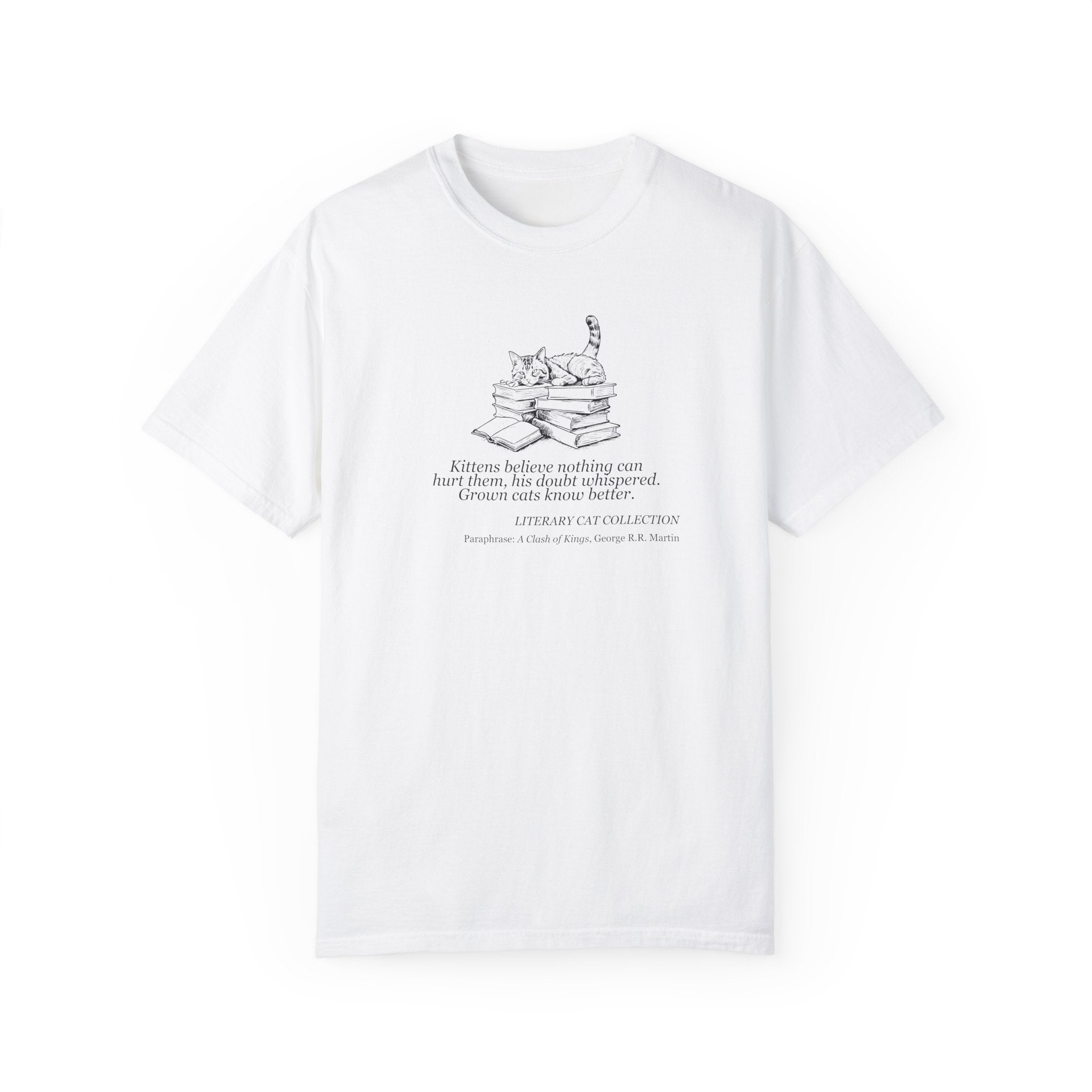 Literary Cat Unisex T-Shirt - A Clash of Kings - Clothing, T-shirts - EpiAl's Shop