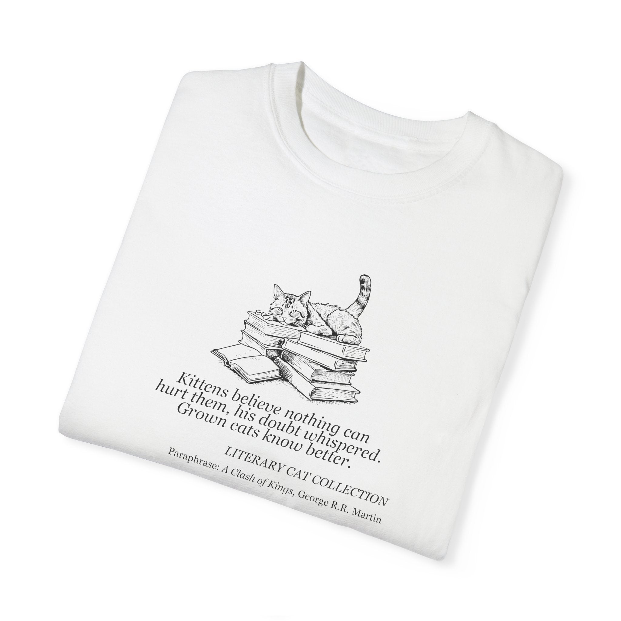 Literary Cat Unisex T-Shirt - A Clash of Kings - Clothing, T-shirts - EpiAl's Shop