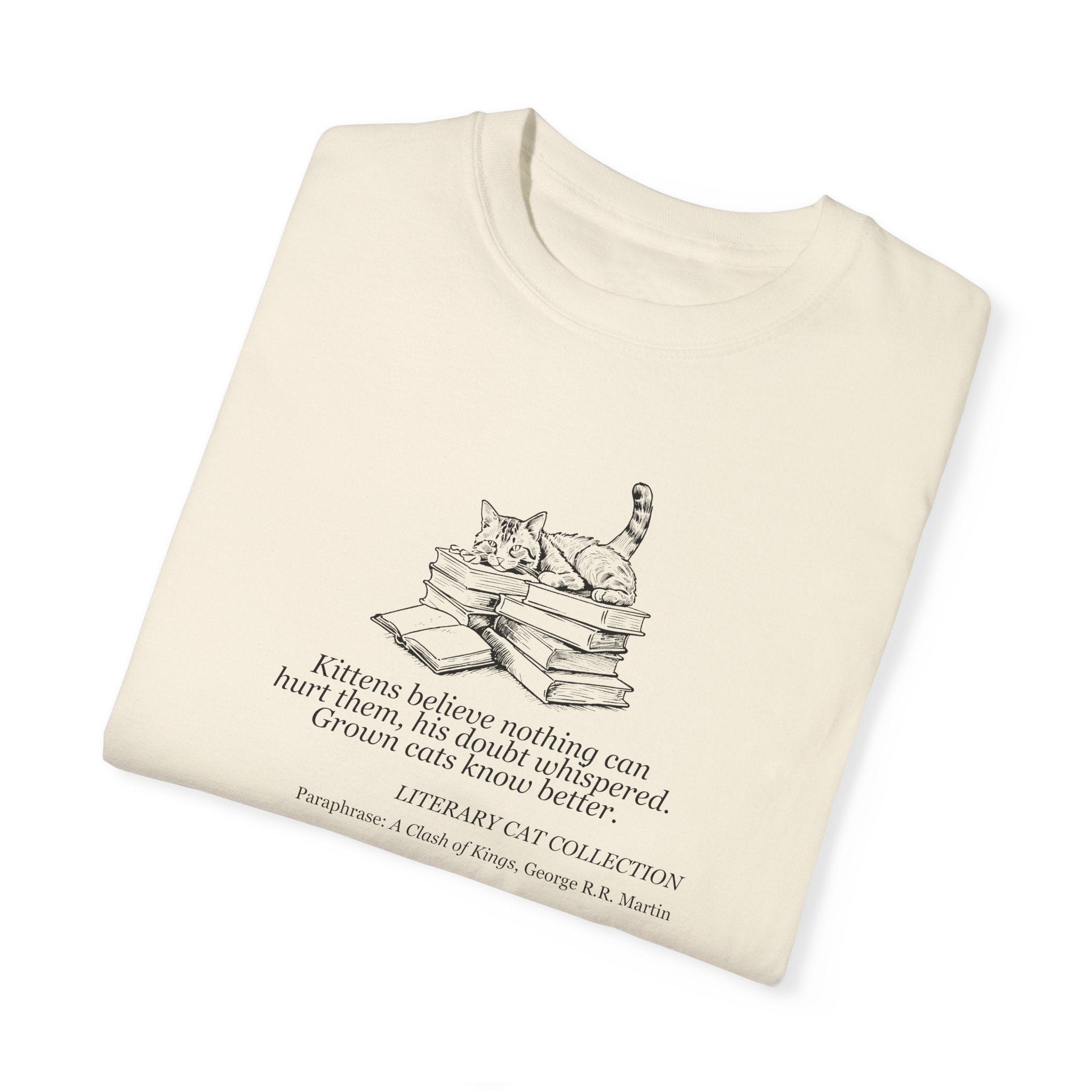 Literary Cat Unisex T-Shirt - A Clash of Kings - Clothing, T-shirts - EpiAl's Shop