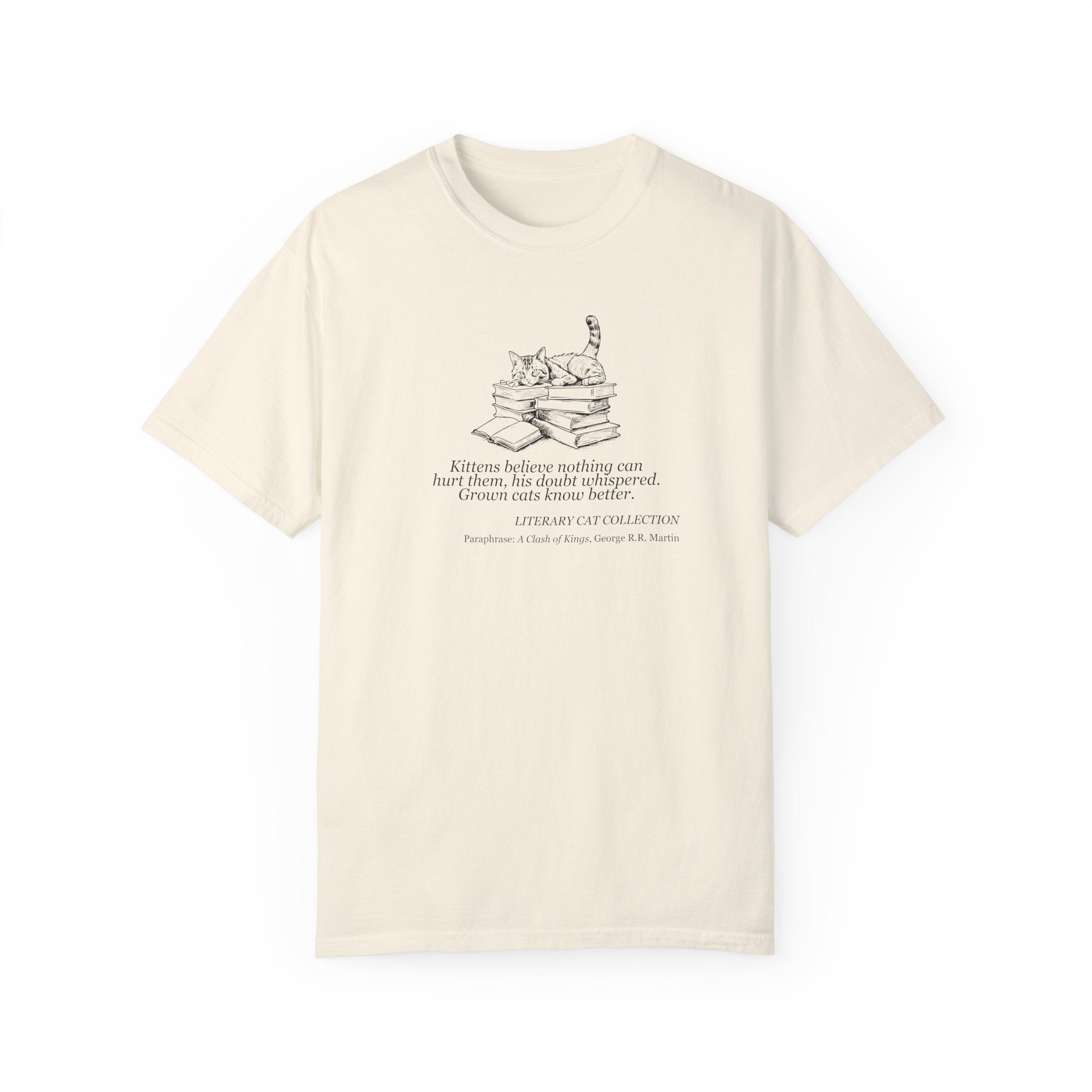 Literary Cat Unisex T-Shirt - A Clash of Kings - Clothing, T-shirts - EpiAl's Shop