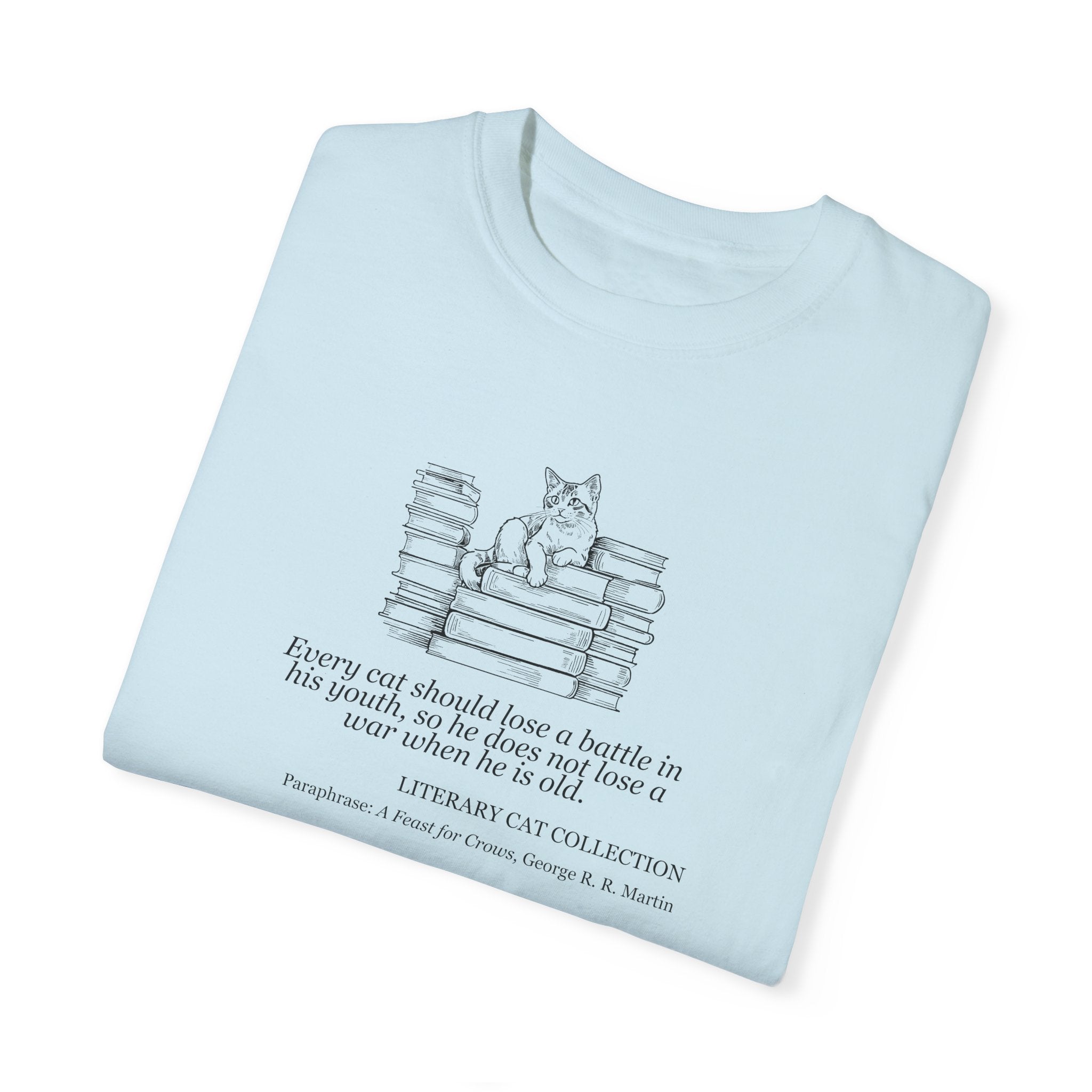Literary Cat Unisex T-Shirt - A Feast for Crows - Clothing, T-shirts - EpiAl's Shop