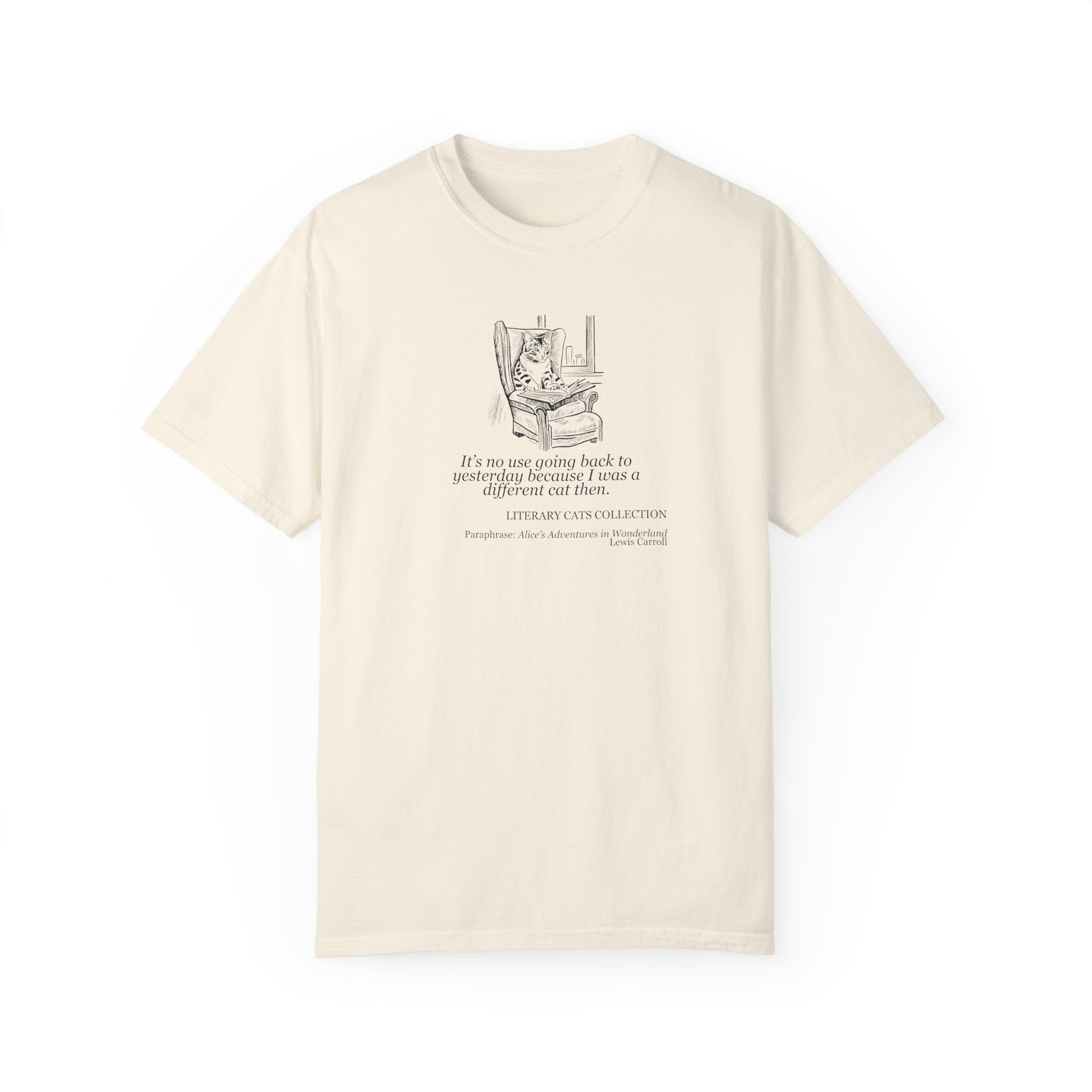 Literary Cat Unisex T-Shirt - Alice in Wonderland - Clothing, T-shirts - EpiAl's Shop
