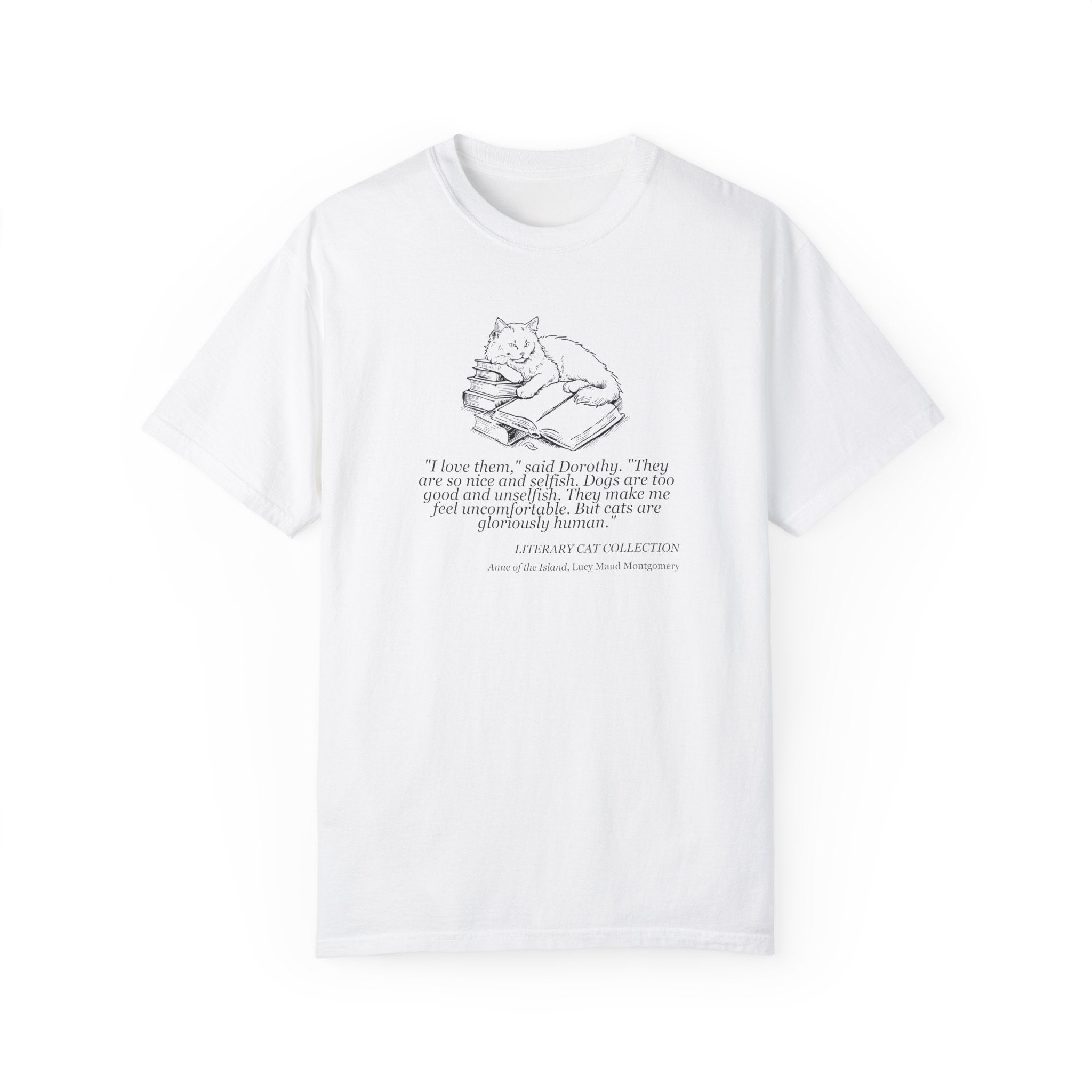 Literary Cat Unisex T-Shirt - Anne of the Island - Clothing, T-shirts - EpiAl's Shop
