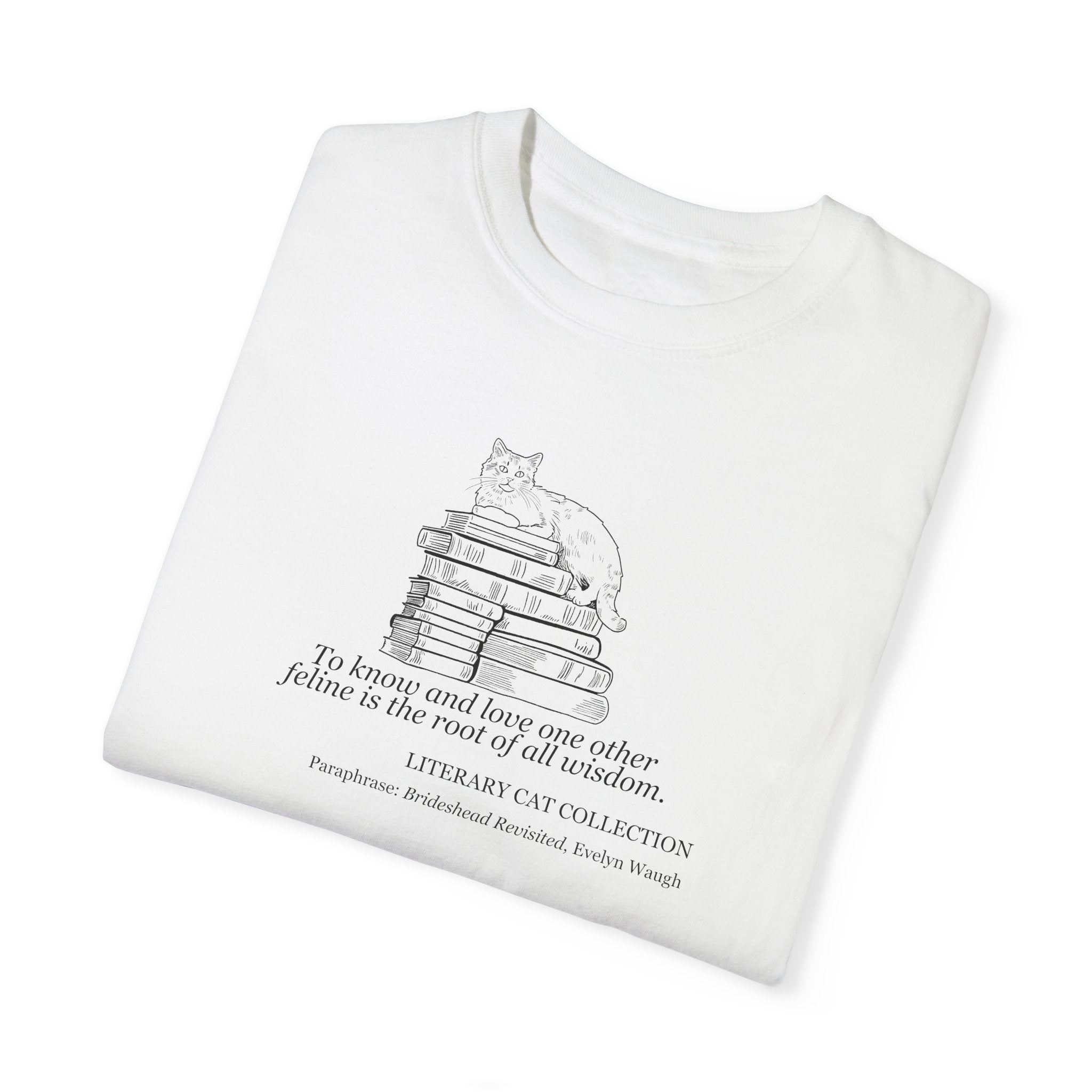 Literary Cat Unisex T-Shirt - Brideshead Revisited - Clothing, T-shirts - EpiAl's Shop
