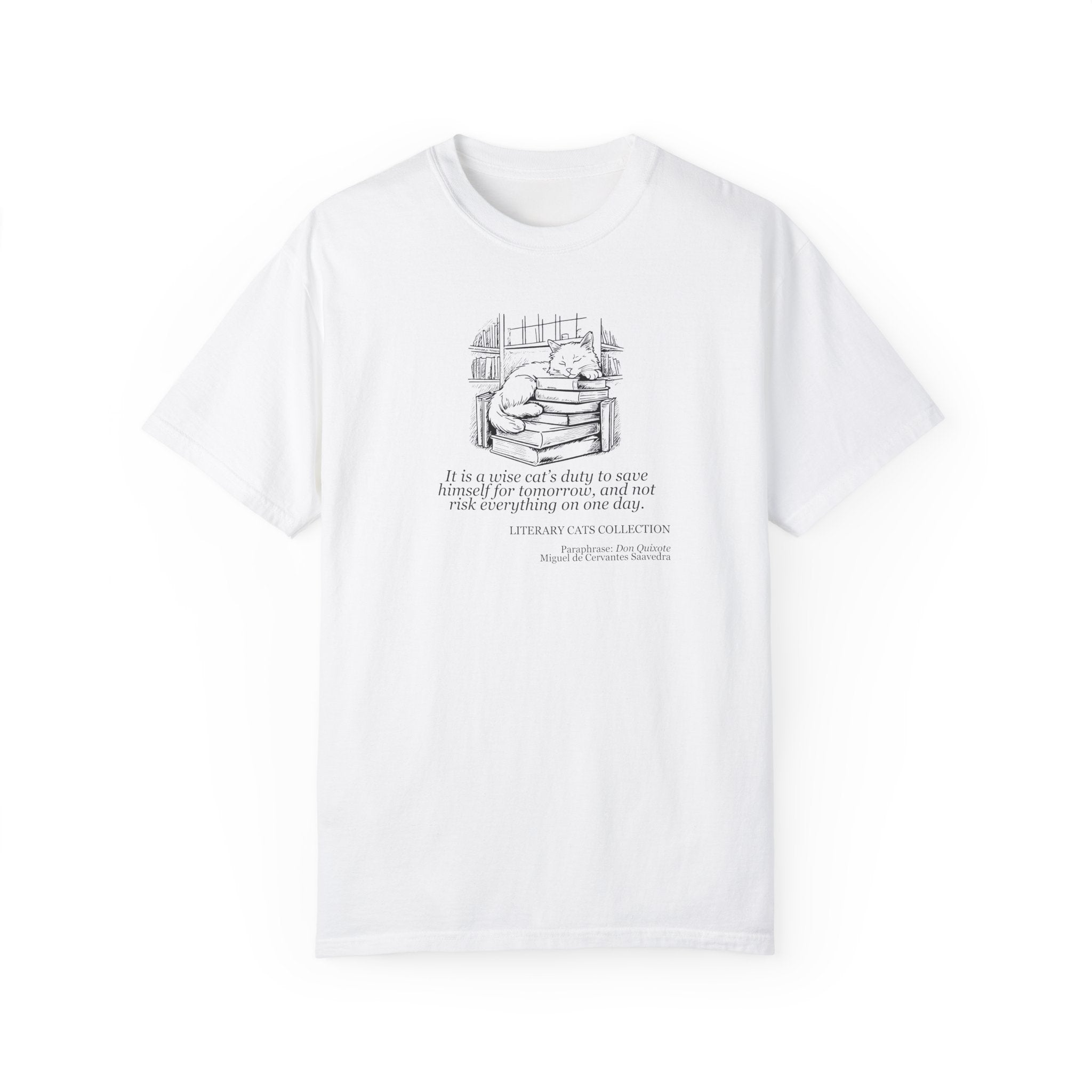 Literary Cat Unisex T-Shirt - Don Quixote - Clothing, T-shirts - EpiAl's Shop