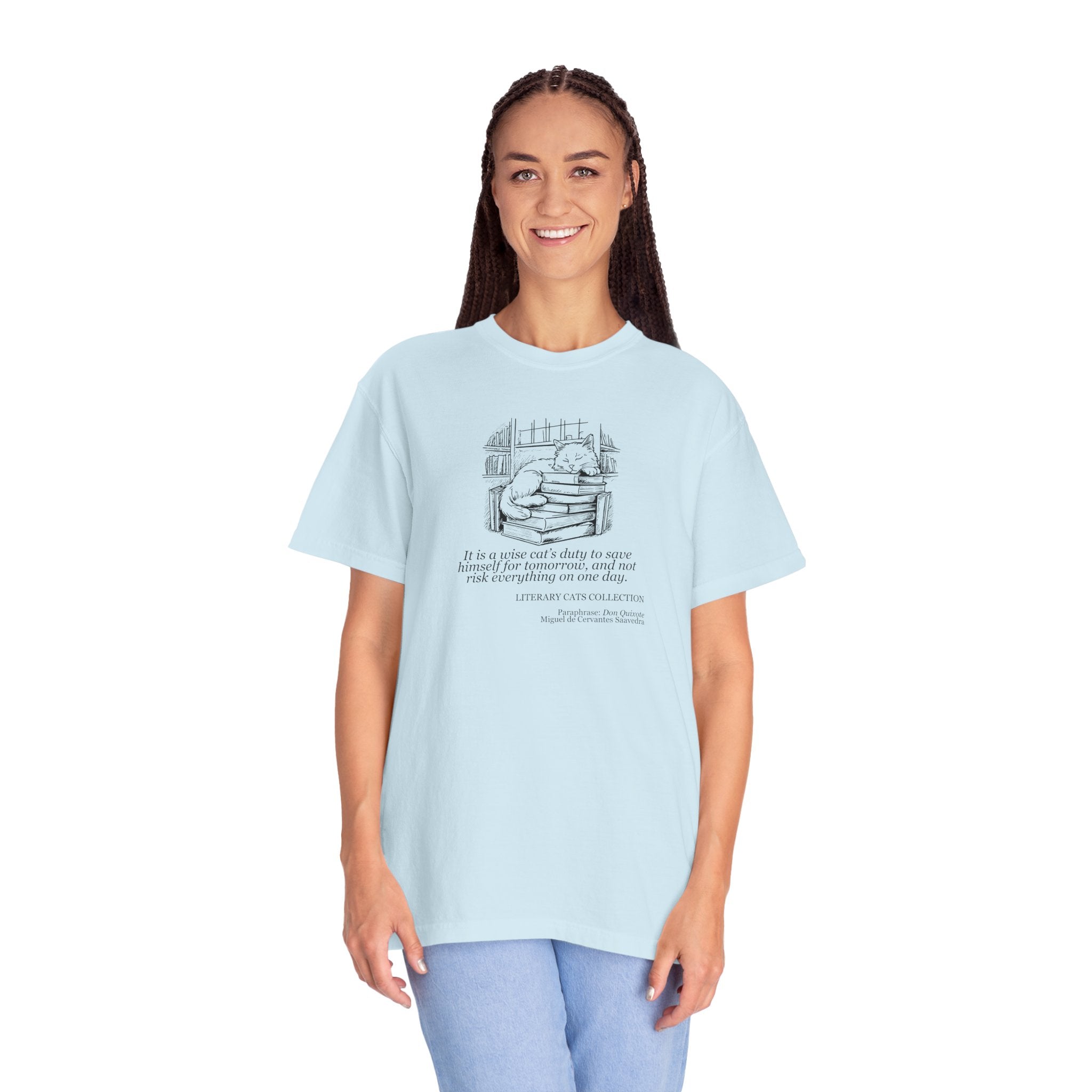 Literary Cat Unisex T-Shirt - Don Quixote - Clothing, T-shirts - EpiAl's Shop