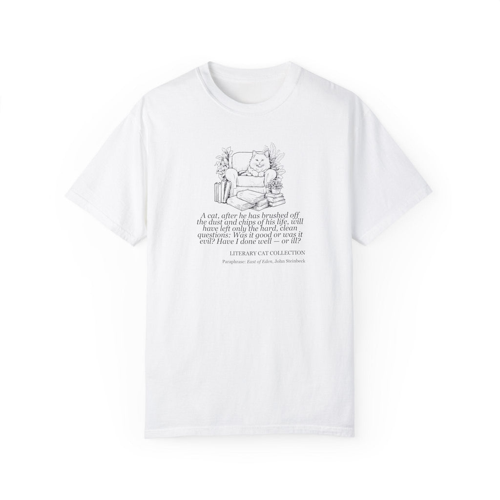 Literary Cat Unisex T-Shirt - East of Eden - Clothing, T-shirts - EpiAl's Shop