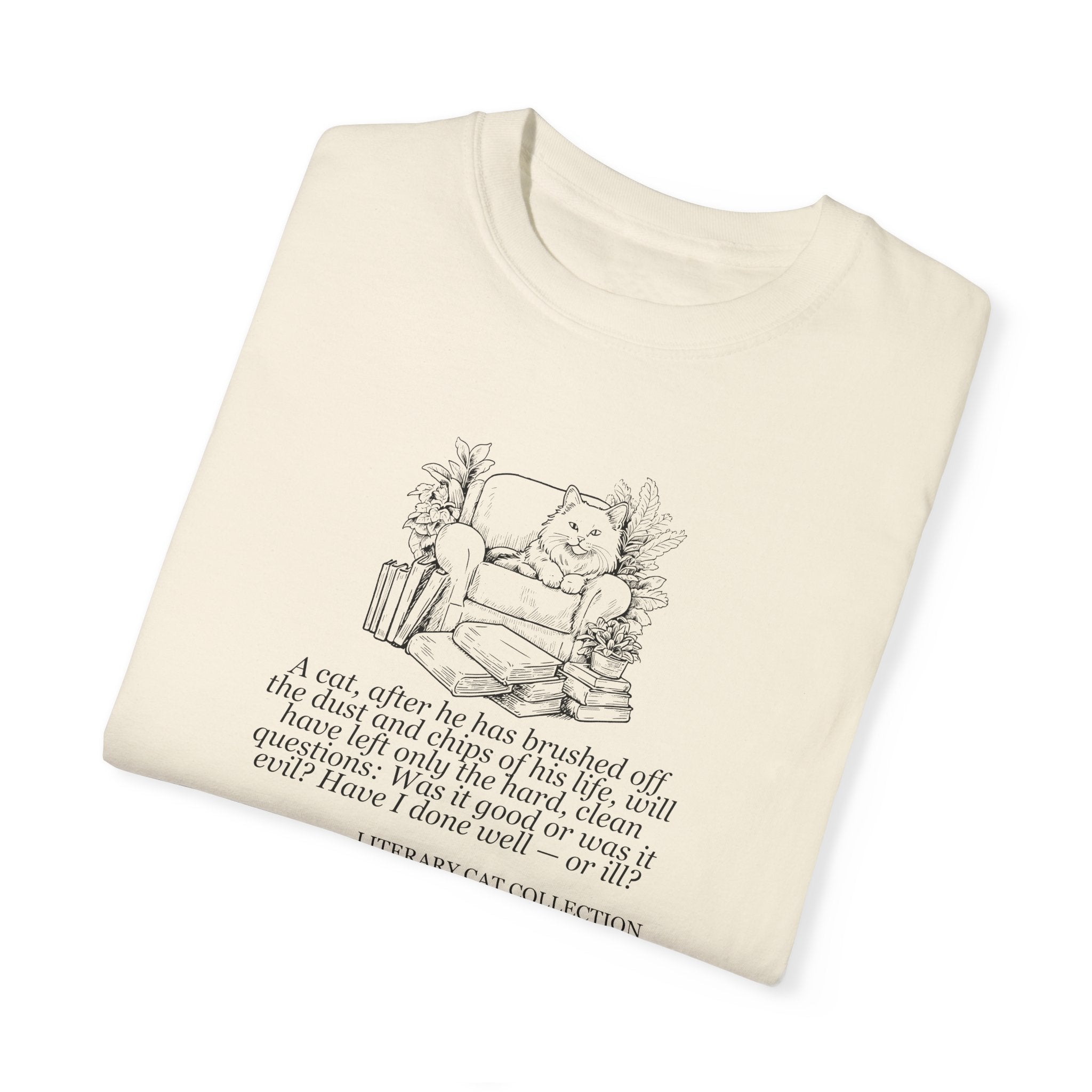 Literary Cat Unisex T-Shirt - East of Eden - Clothing, T-shirts - EpiAl's Shop