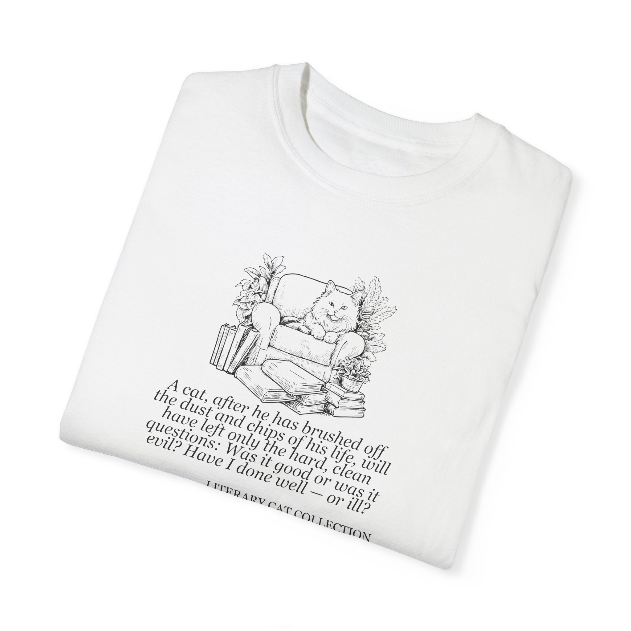 Literary Cat Unisex T-Shirt - East of Eden - Clothing, T-shirts - EpiAl's Shop