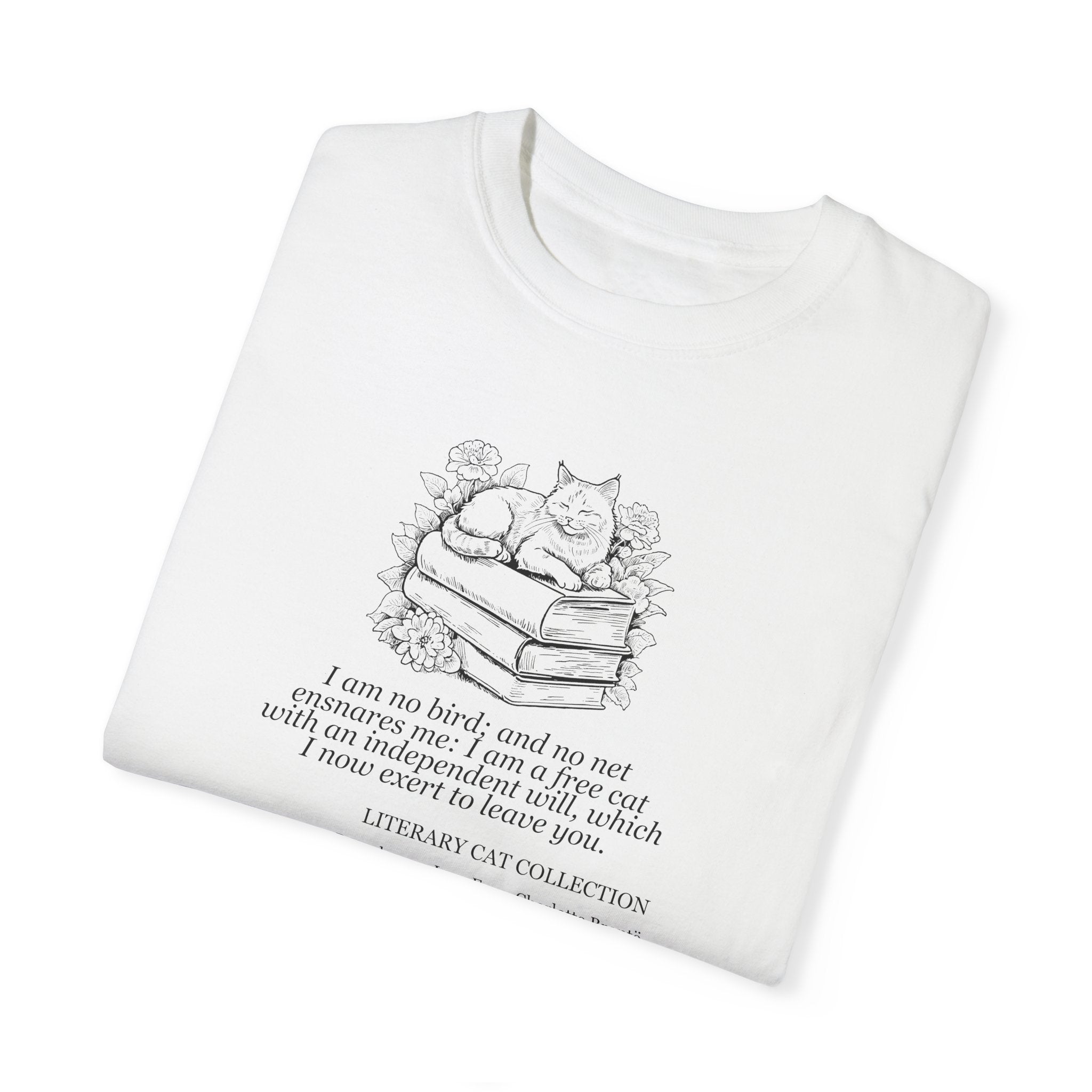Literary Cat Unisex T-Shirt - Jane Eyre - Clothing, T-shirts - EpiAl's Shop