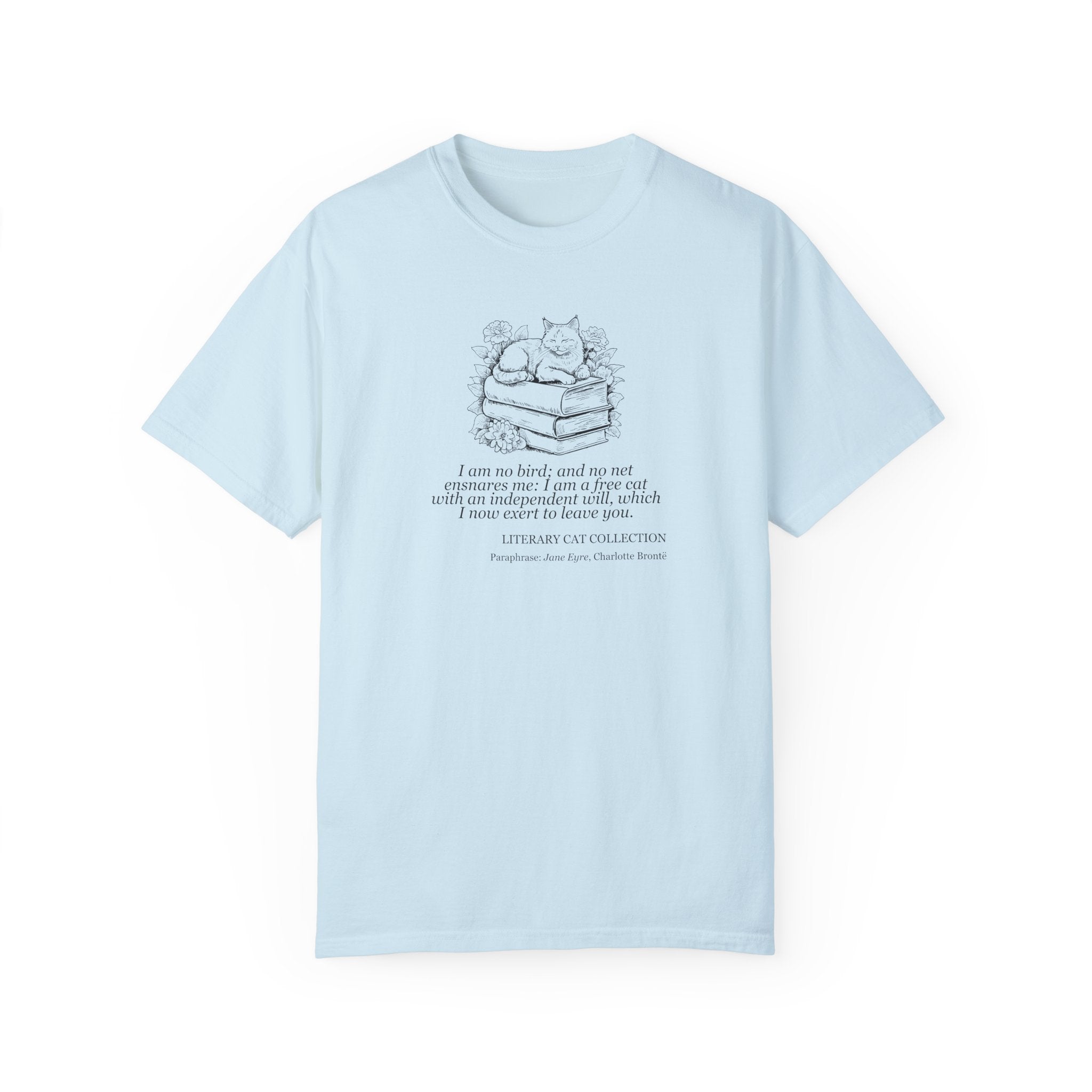 Literary Cat Unisex T-Shirt - Jane Eyre - Clothing, T-shirts - EpiAl's Shop