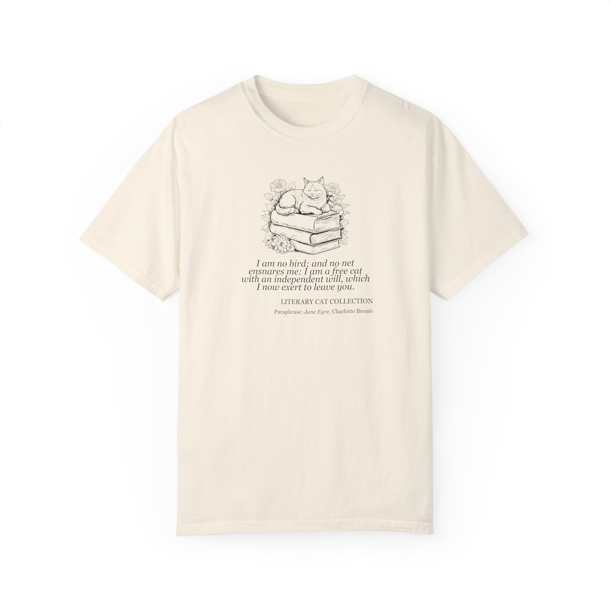 Literary Cat Unisex T-Shirt - Jane Eyre - Clothing, T-shirts - EpiAl's Shop