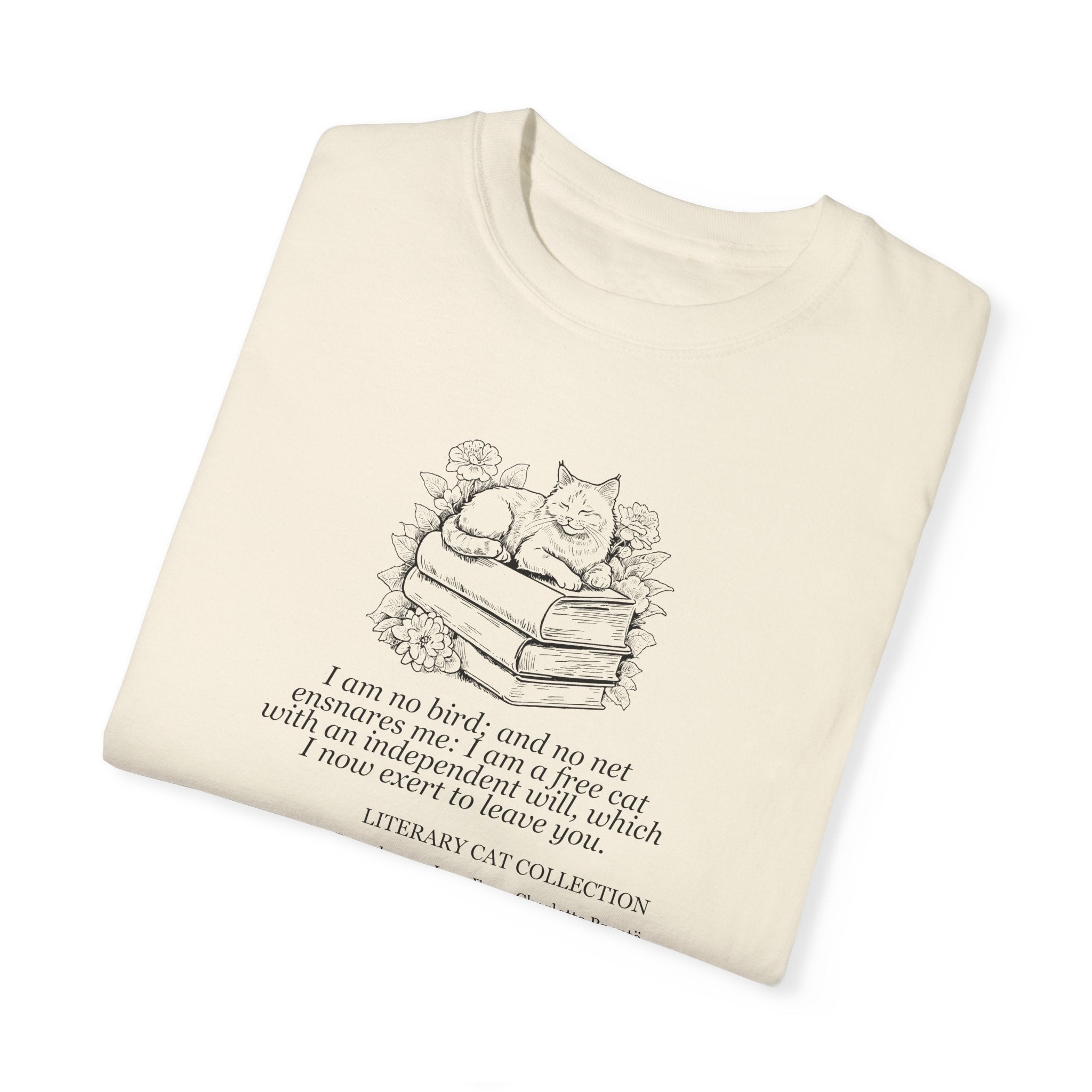Literary Cat Unisex T-Shirt - Jane Eyre - Clothing, T-shirts - EpiAl's Shop