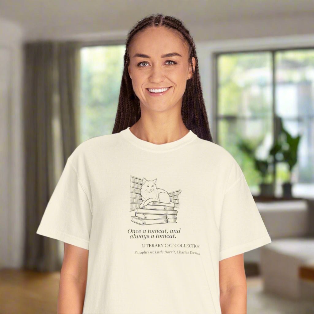 Literary Cat Unisex T-Shirt - Little Dorrit - Clothing, T-shirts - EpiAl's Shop