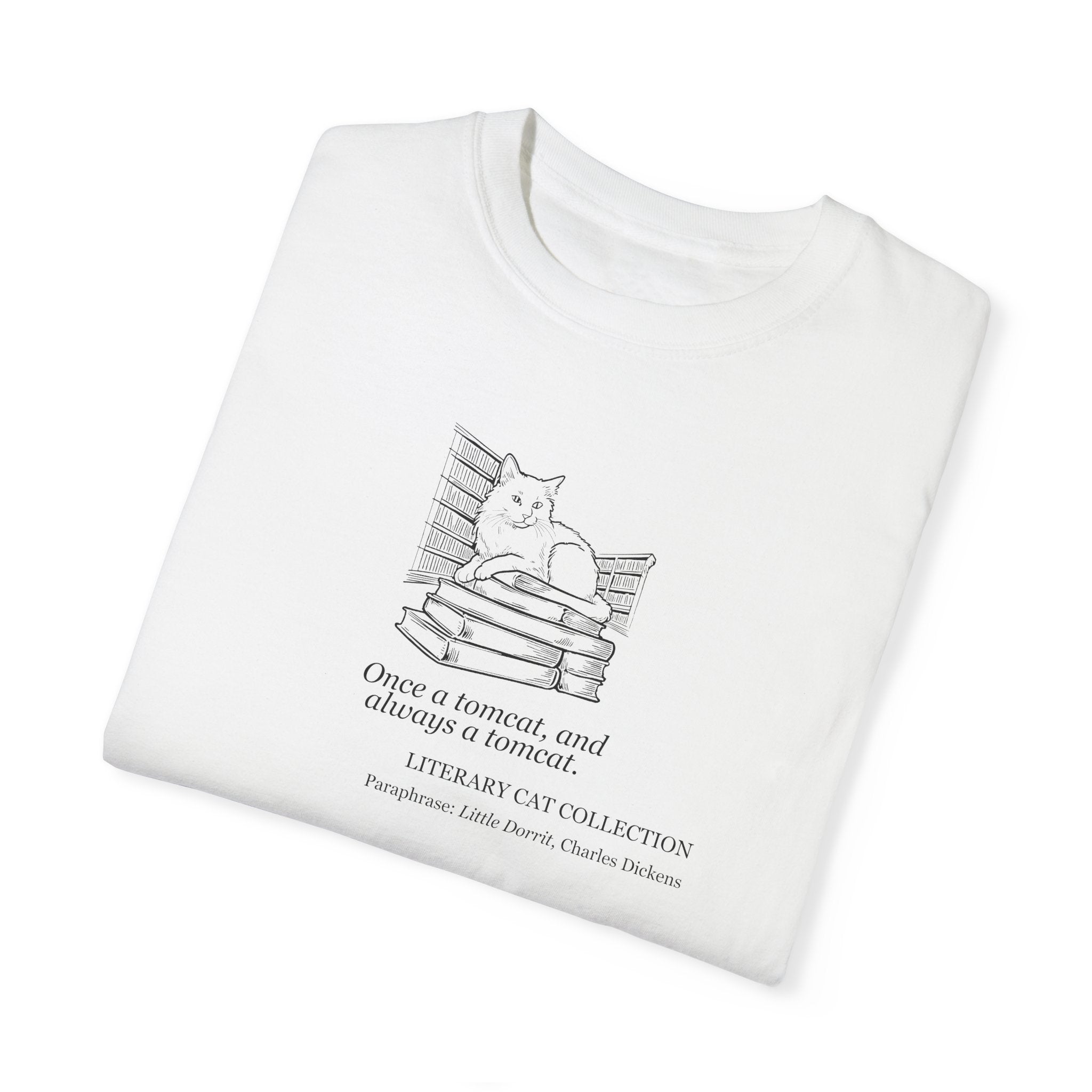 Literary Cat Unisex T-Shirt - Little Dorrit - Clothing, T-shirts - EpiAl's Shop
