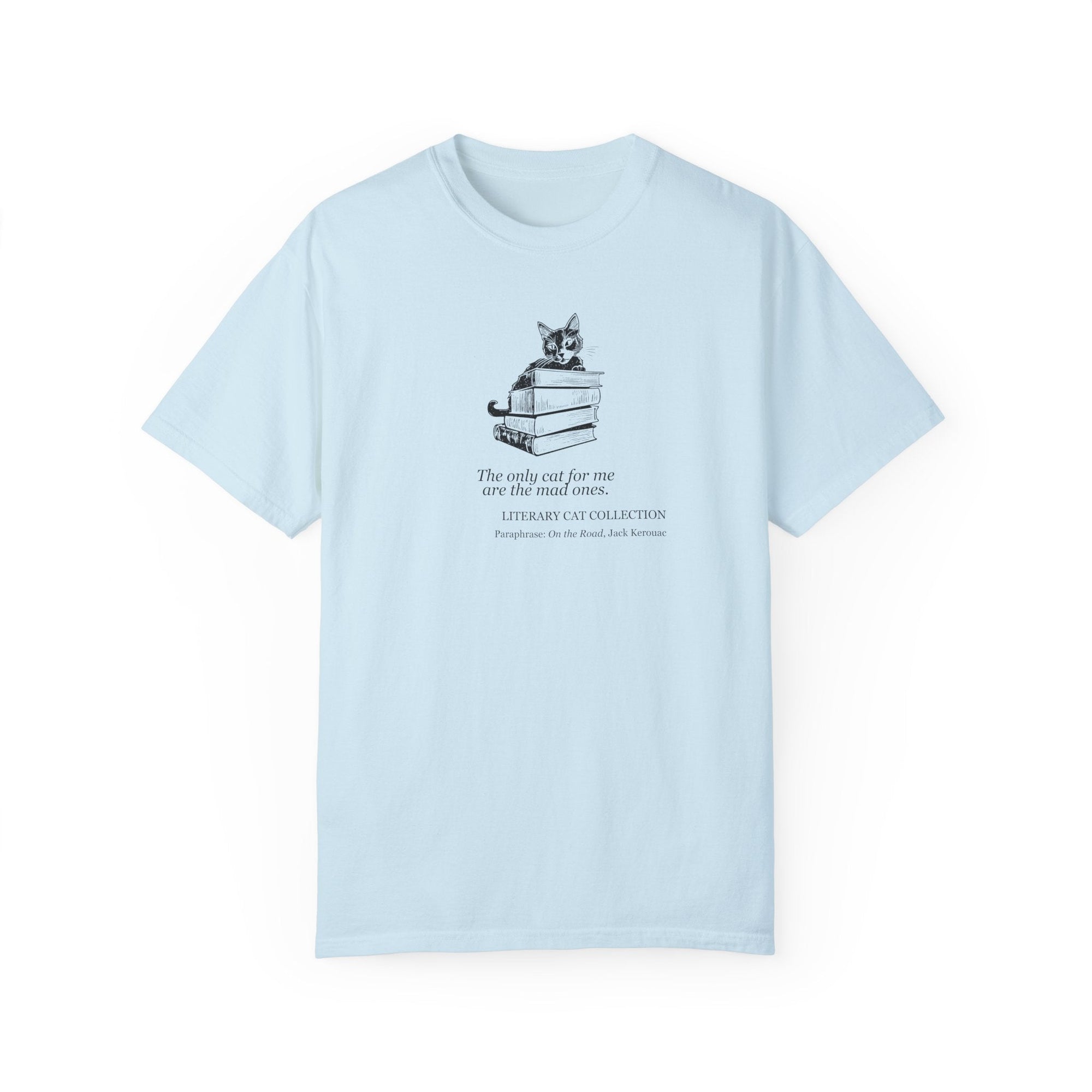 Literary Cat Unisex T-Shirt - On the Road - Clothing, T-shirts - EpiAl's Shop