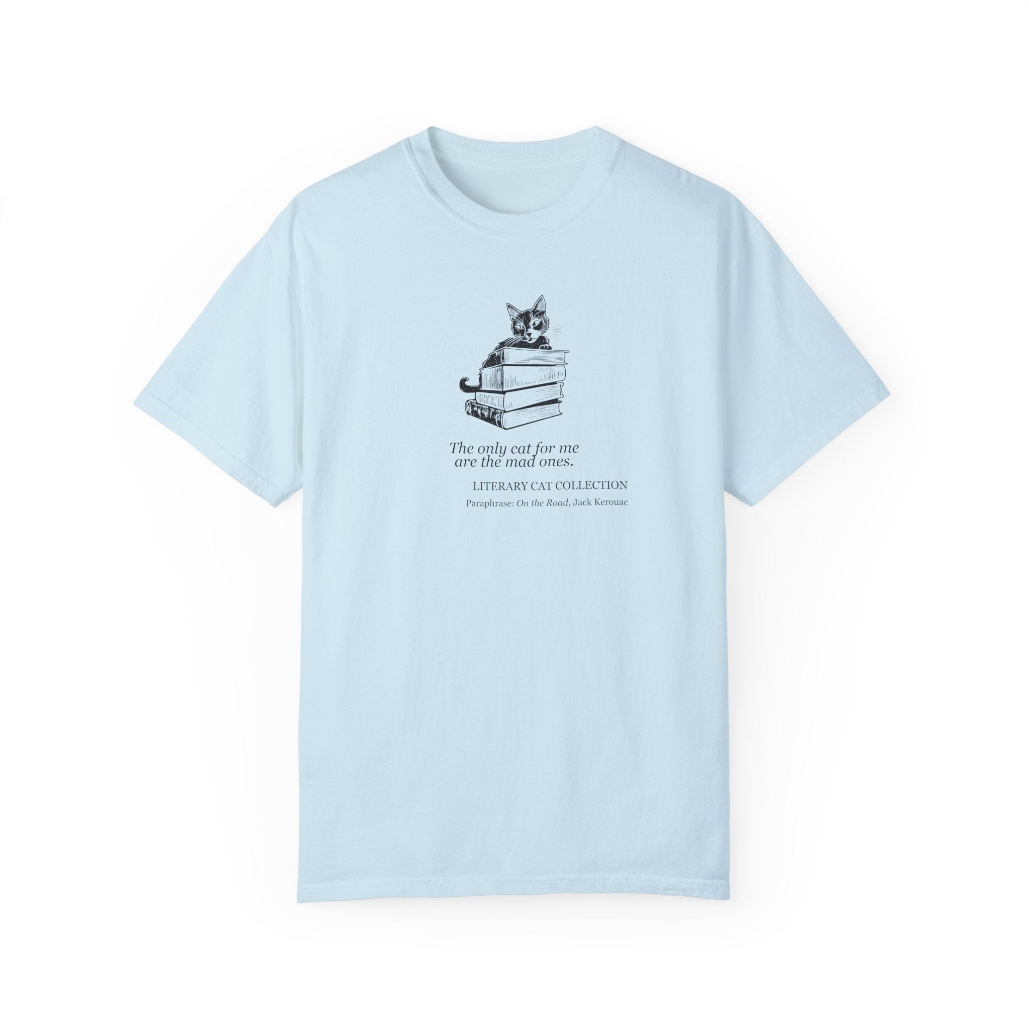 Literary Cat Unisex T-Shirt - On the Road - Clothing, T-shirts - EpiAl's Shop