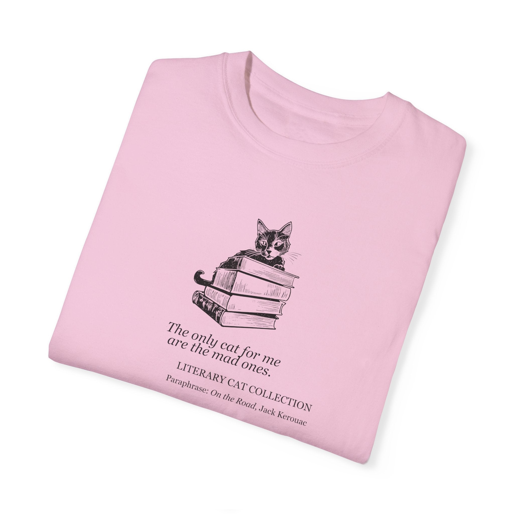 Literary Cat Unisex T-Shirt - On the Road - Clothing, T-shirts - EpiAl's Shop