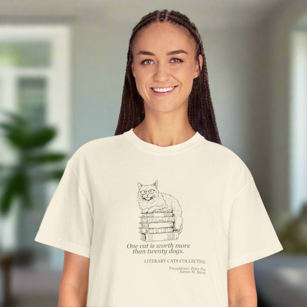 Literary Cat Unisex T-Shirt - Peter Pan - Clothing, T-shirts - EpiAl's Shop