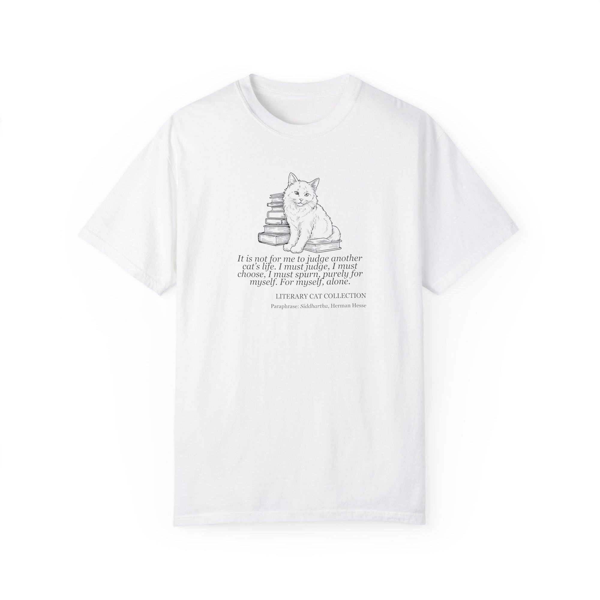 Literary Cat Unisex T-Shirt - Siddhartha - Clothing, T-shirts - EpiAl's Shop