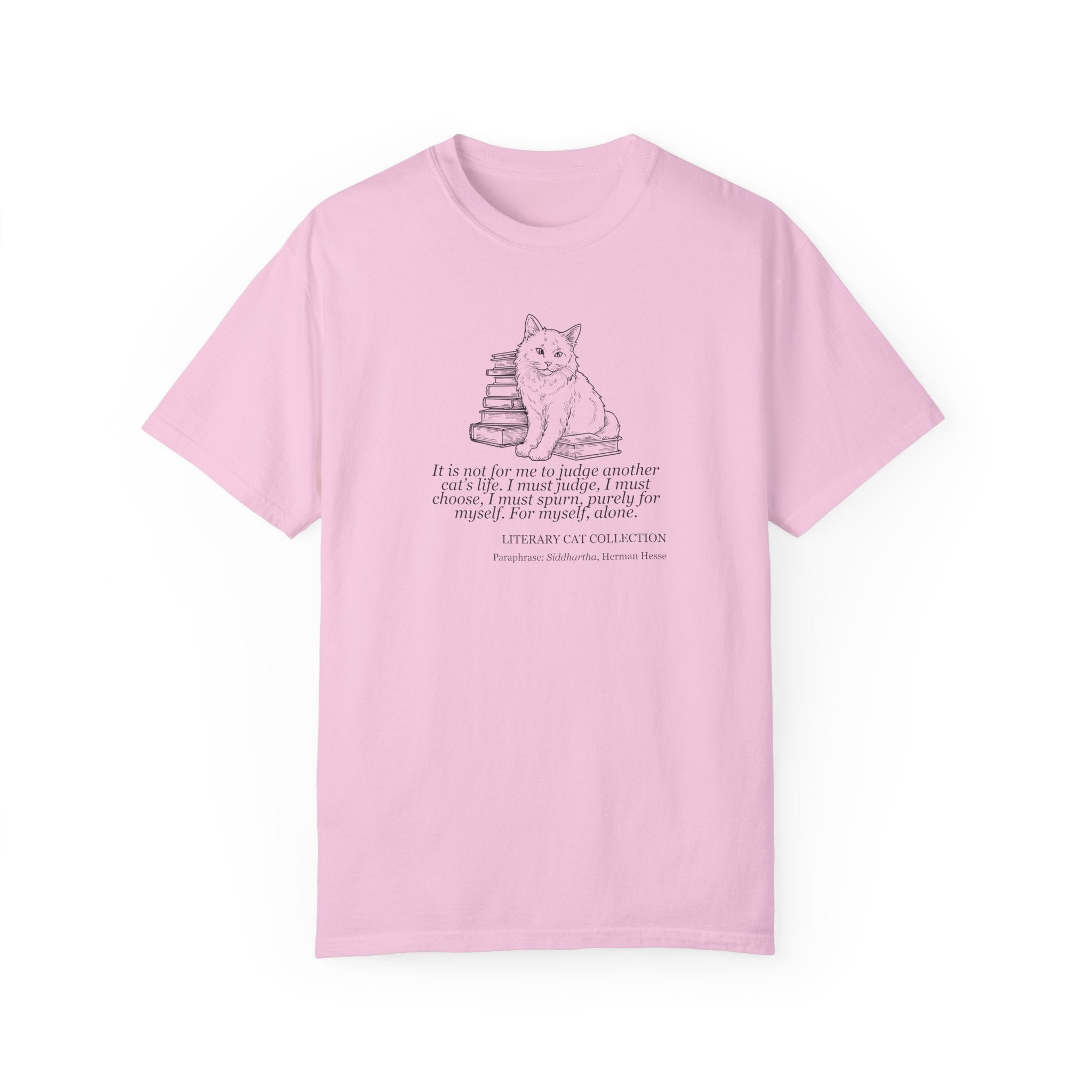 Literary Cat Unisex T-Shirt - Siddhartha - Clothing, T-shirts - EpiAl's Shop
