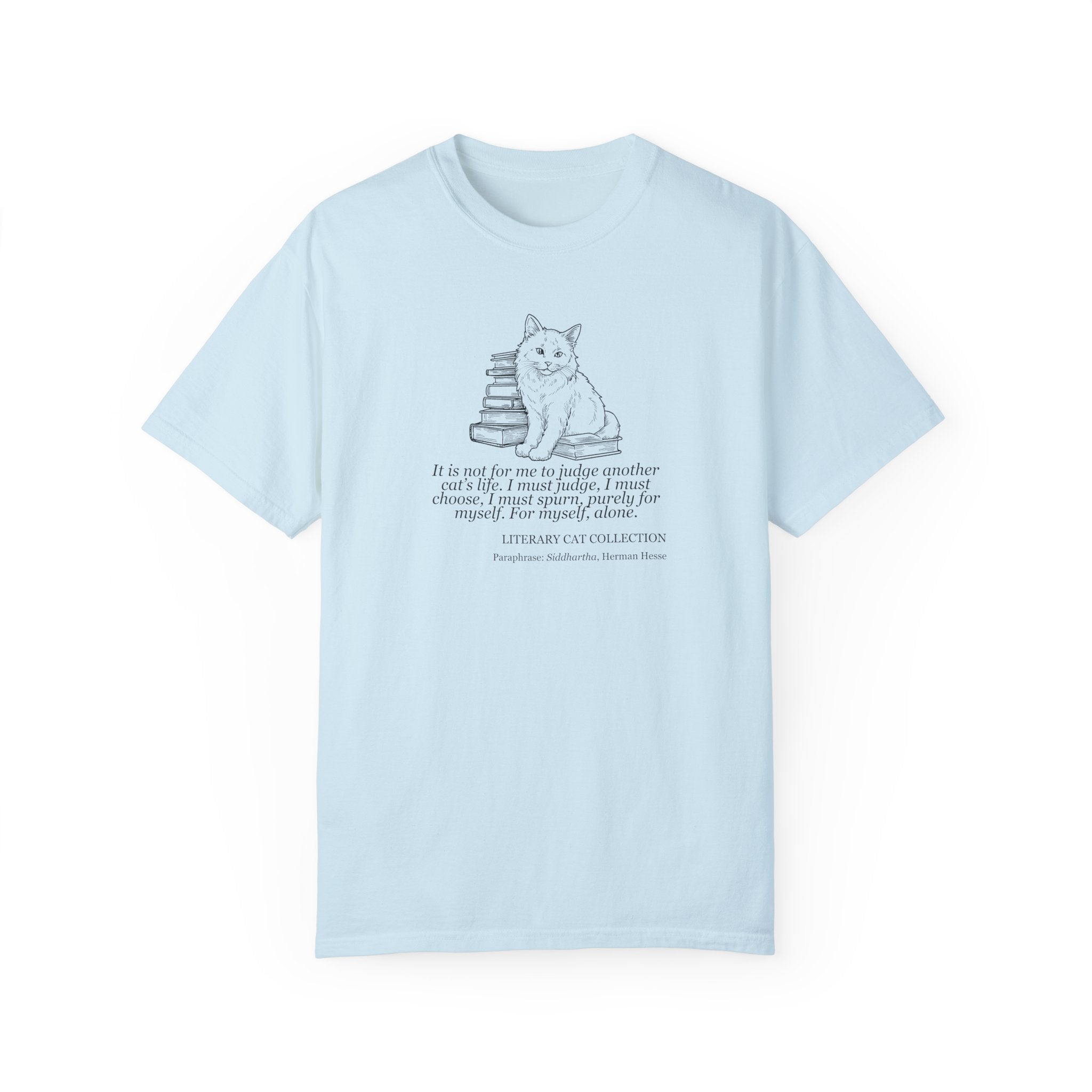 Literary Cat Unisex T-Shirt - Siddhartha - Clothing, T-shirts - EpiAl's Shop