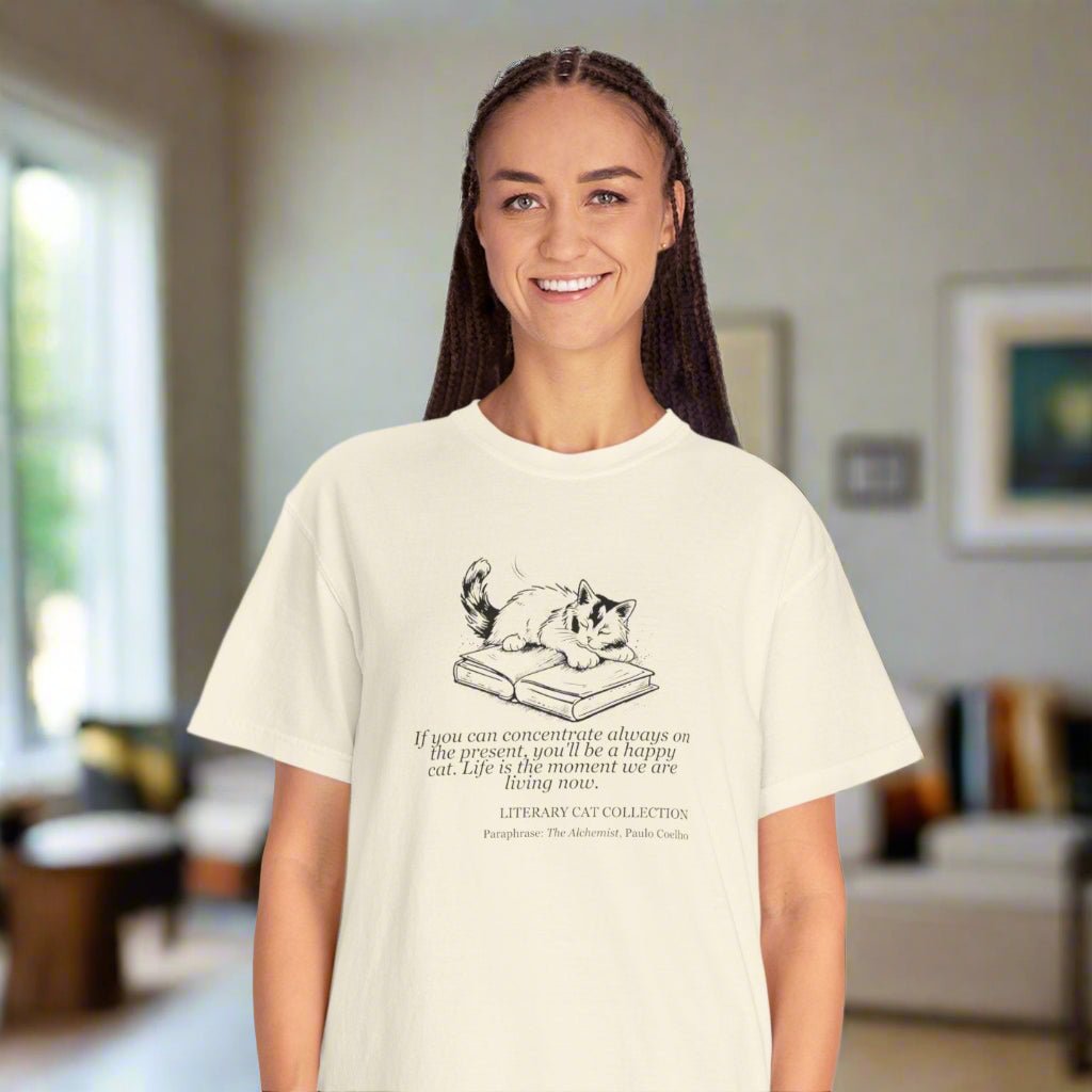 Literary Cat Unisex T-Shirt - The Alchemist - Clothing, T-shirts - EpiAl's Shop
