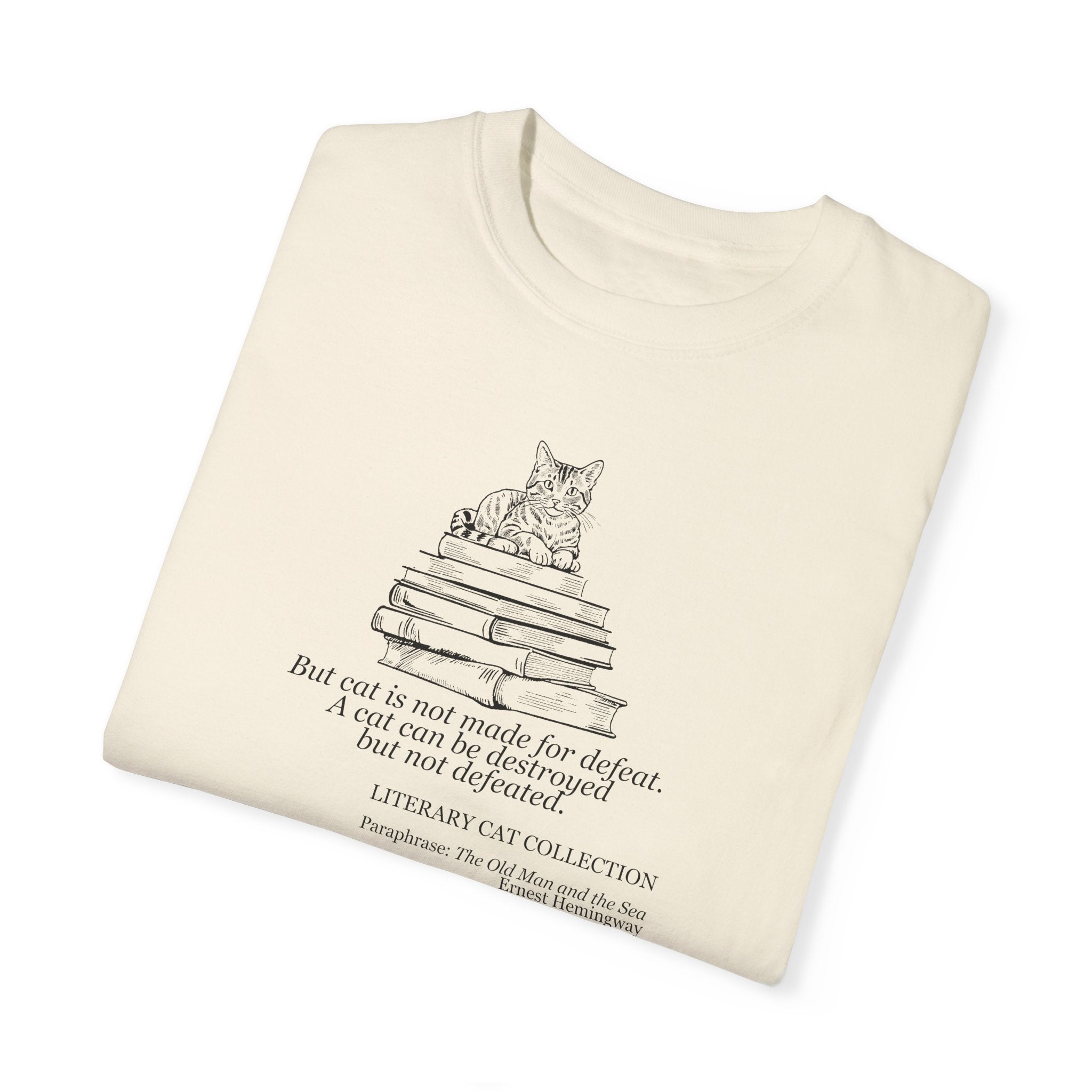 Literary Cat Unisex T-Shirt - The Old Man & the Sea - Clothing, T-shirts - EpiAl's Shop